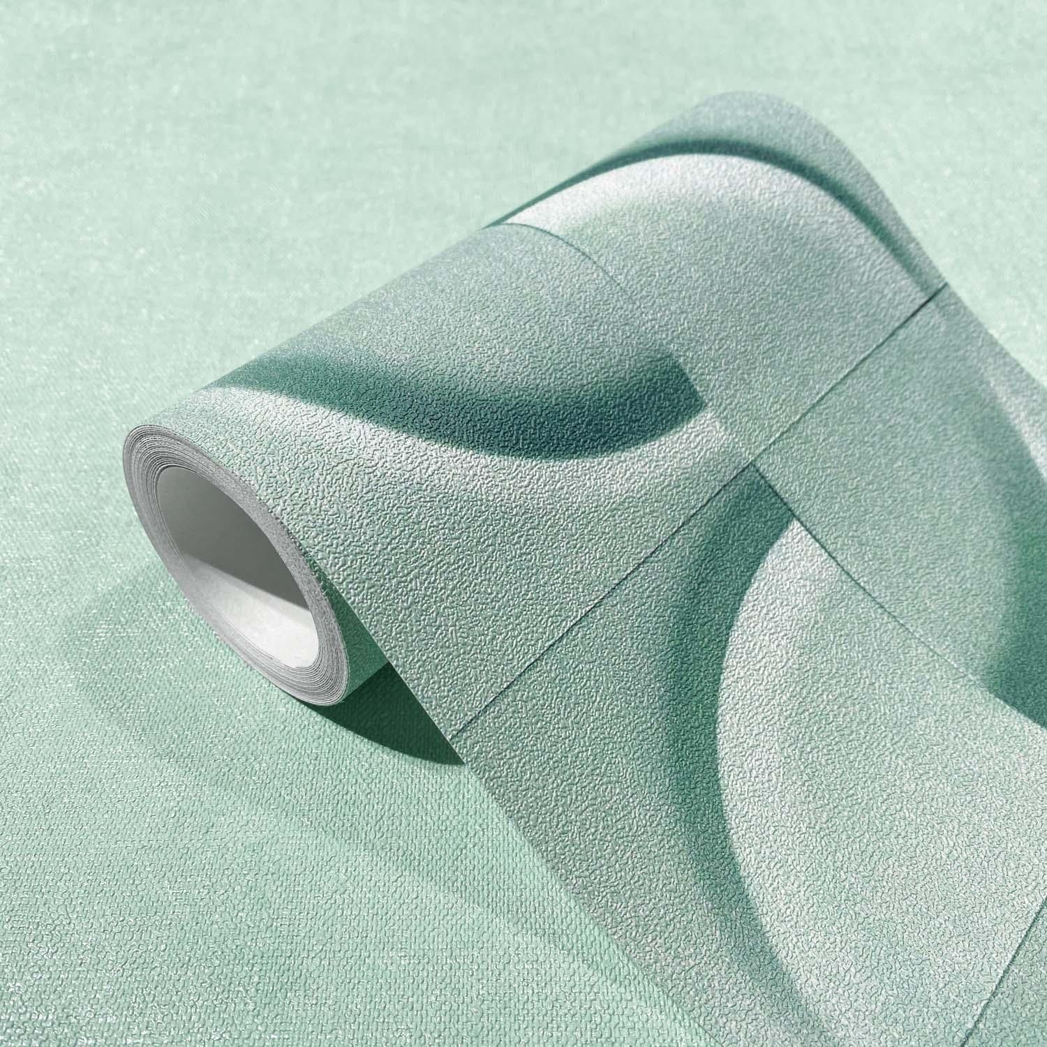Groene Behangrand, grafisch voor woonkamer, slaapkamer 5.00 x 0.177 m