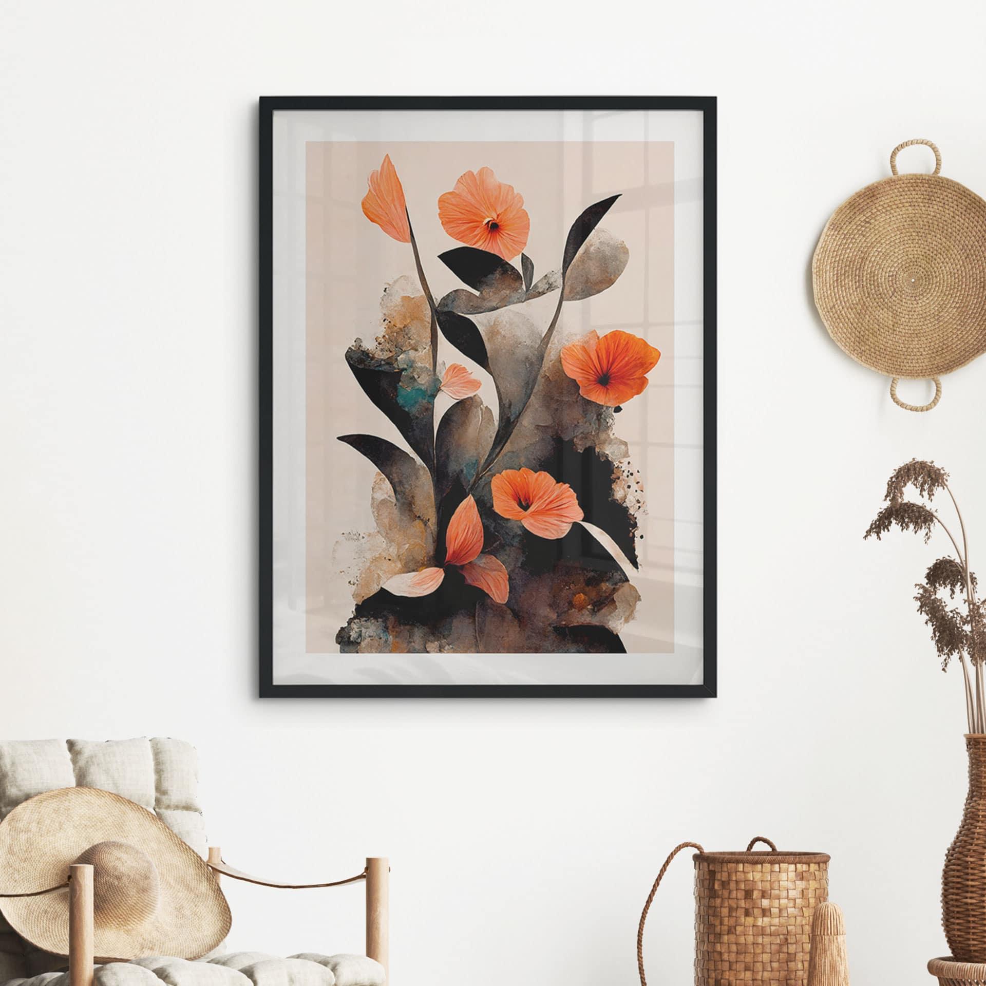 Plakat Koralrøde valmuer - Treechild