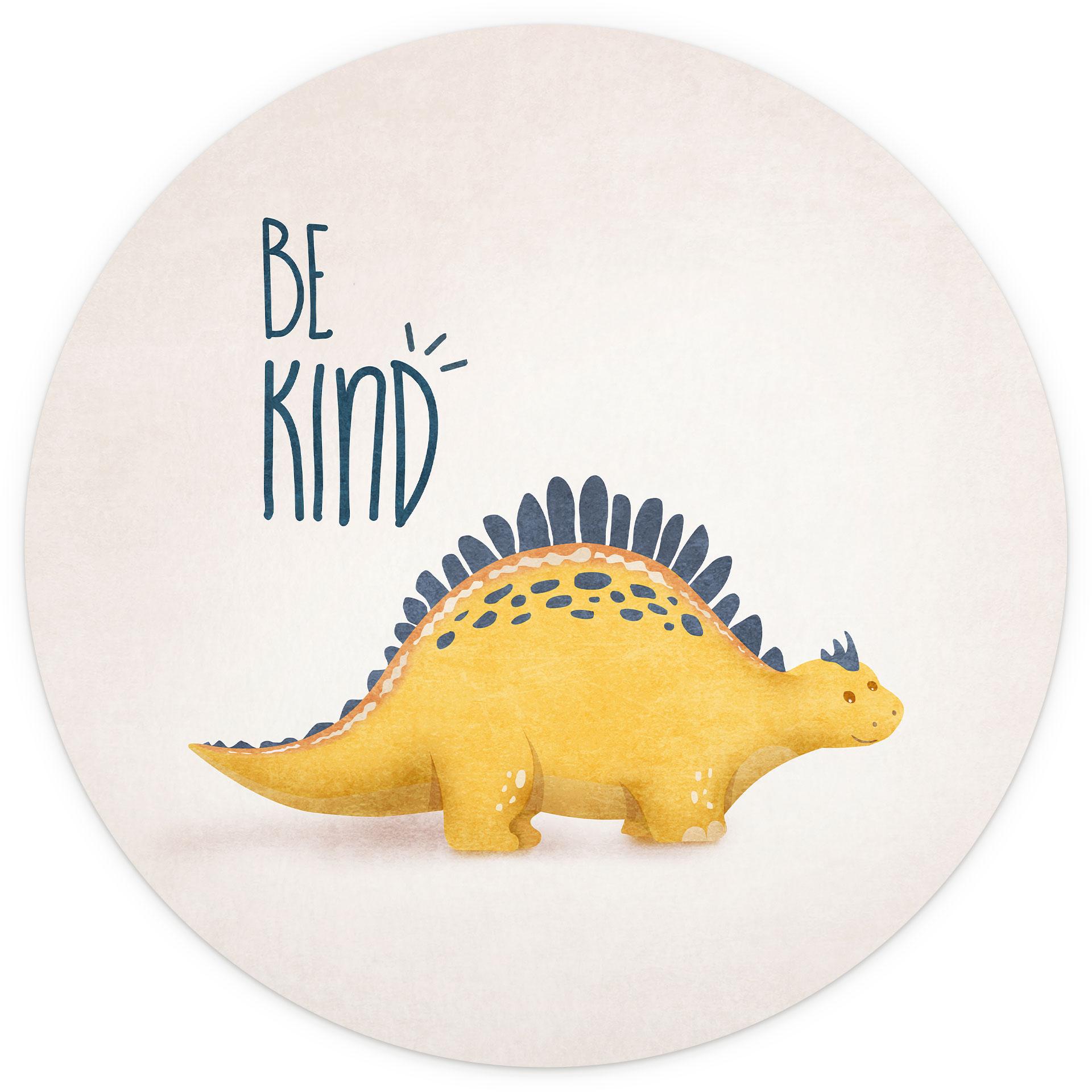 Tapet cirkel Dino Be Kind - Stegosaurus - Tunaboylu - vliesetapet/selvklæbende non-woven tapet
