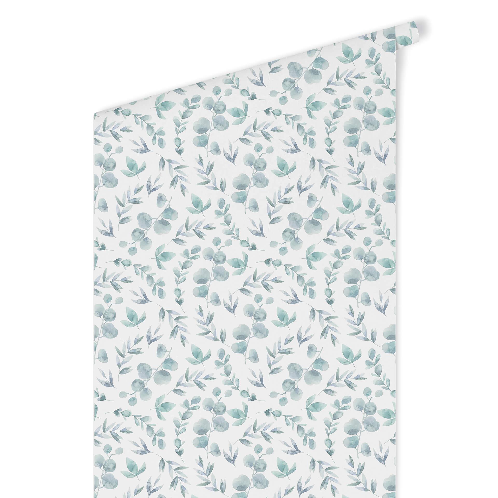 Patroonbehang Ijsbloemen