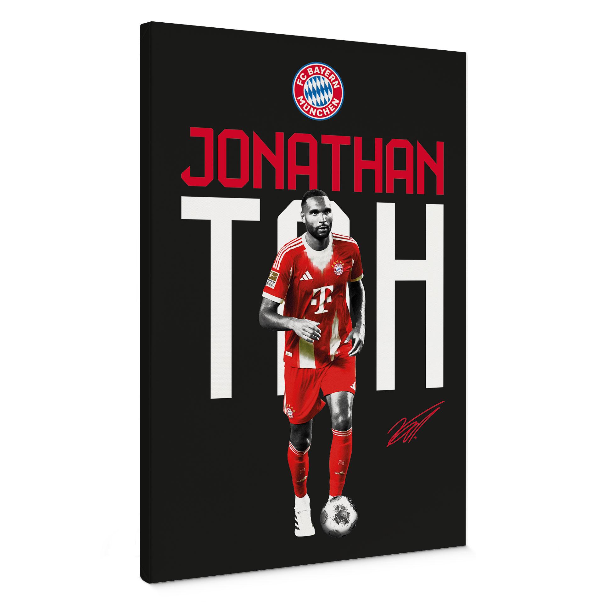 Canvasbillede FC Bayern-spiller Jonathan Tah 2025/26