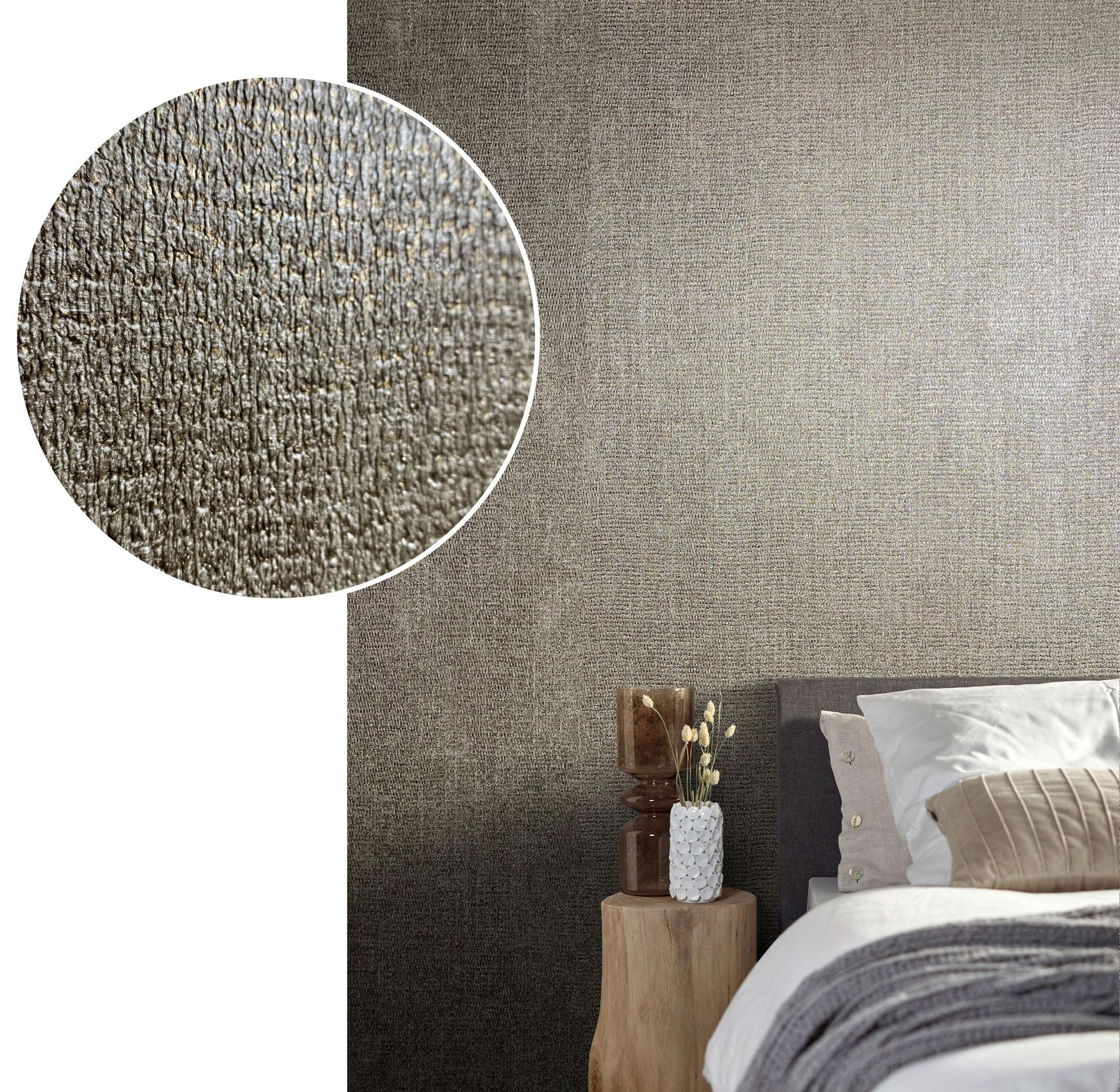 Structuurbehang Natural Opulence in beige, bruin