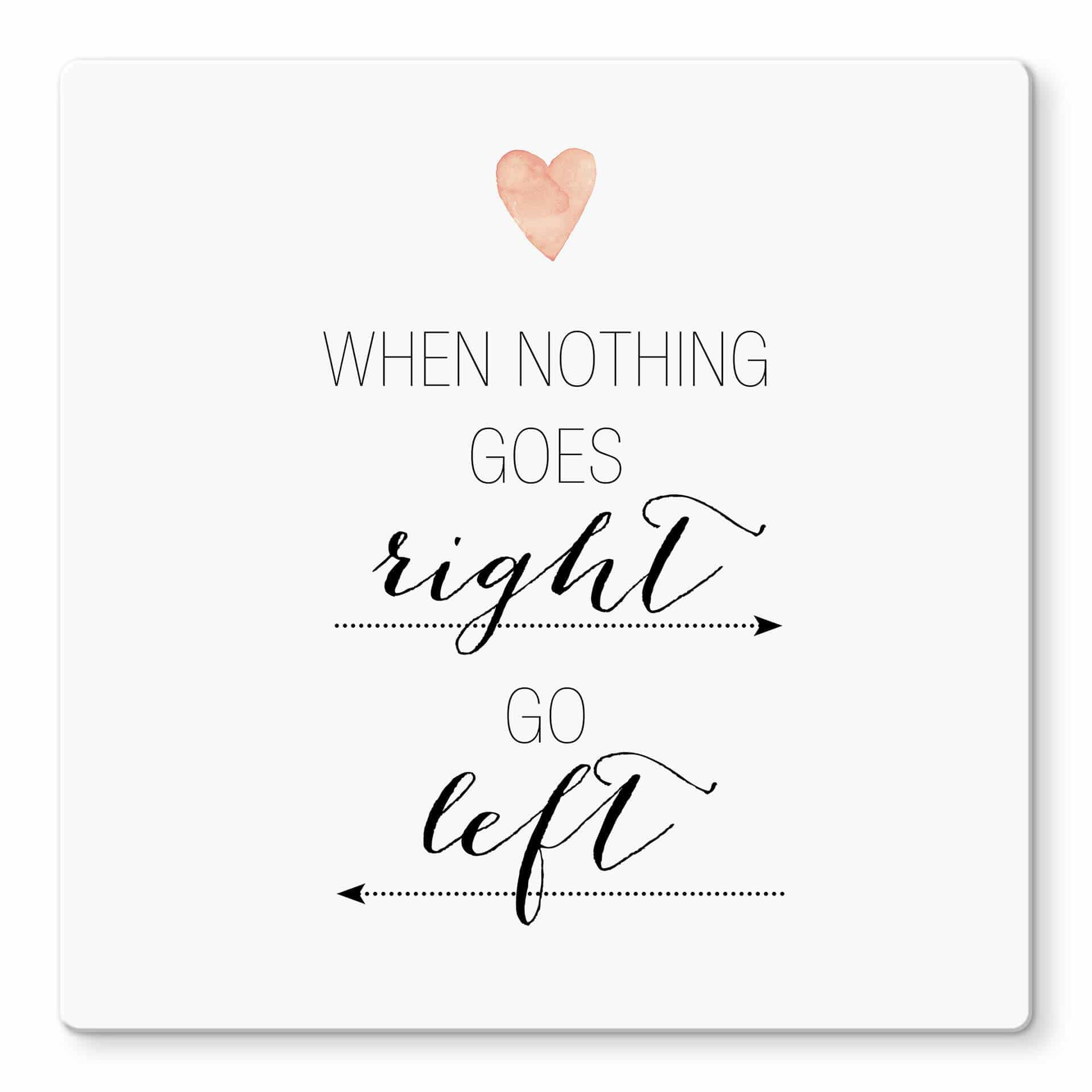 Glasschilderij Confetti & Cream - When nothing…