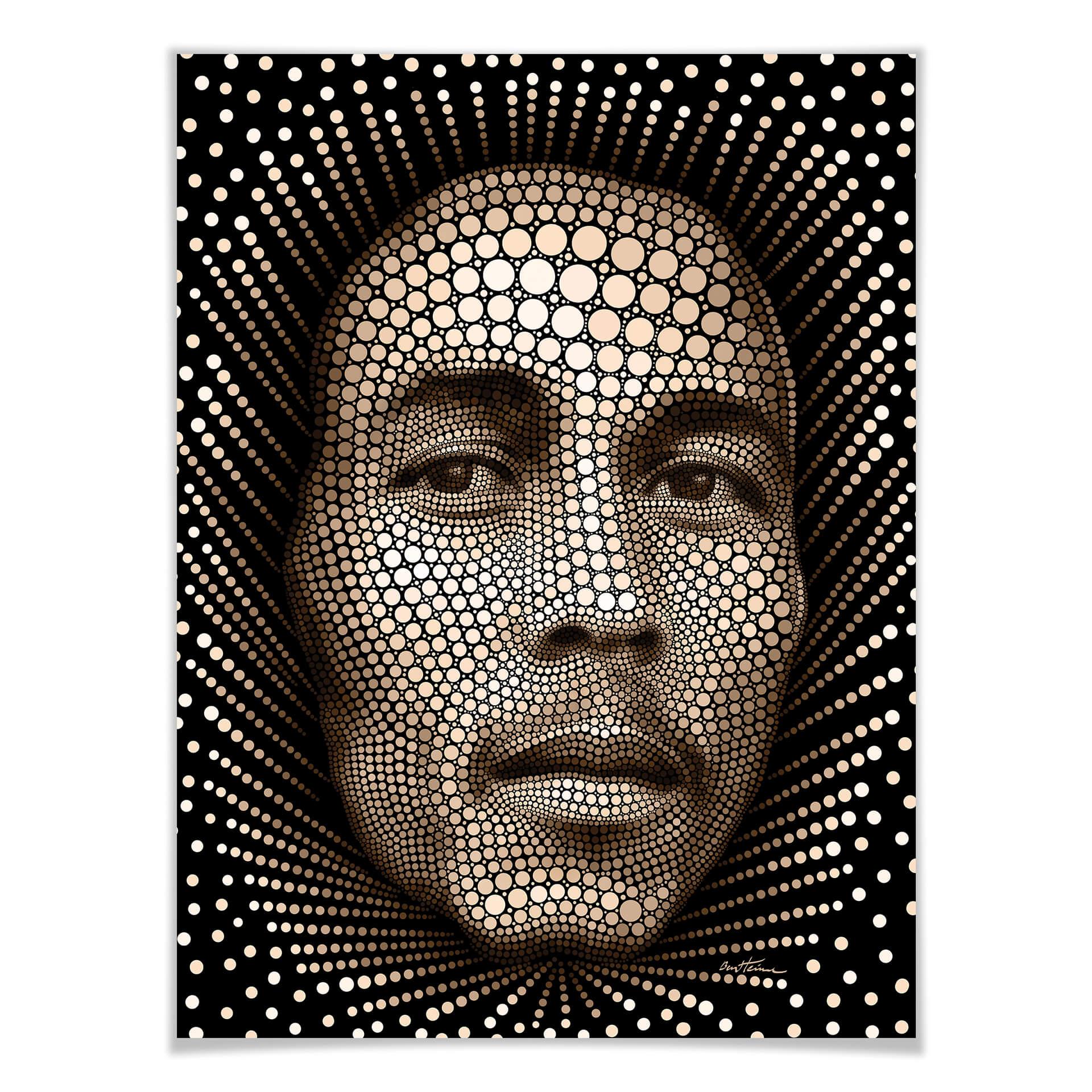 Plakat Ben Heine - Circlism: Bob Marley