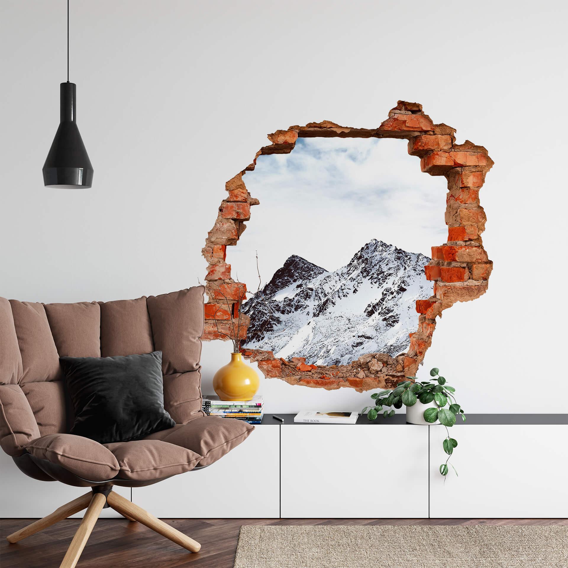 3D Wallsticker snebjerget