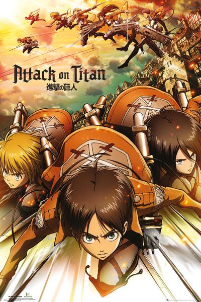 Poster, Film poster Attack on Titan (Shingeki no kyojin) - Attack 61x91,5 cm