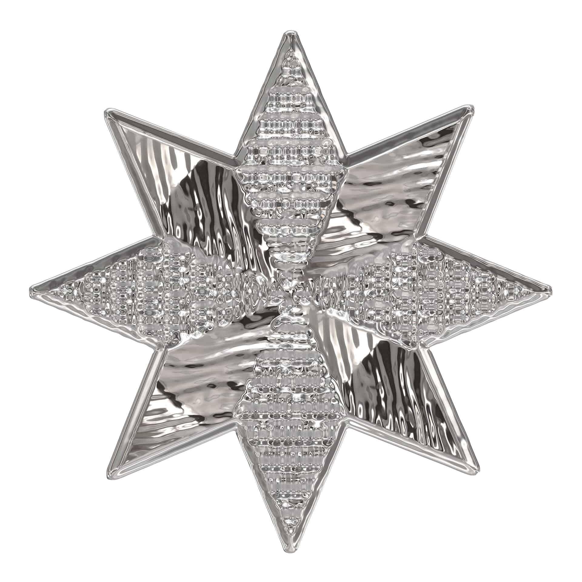 Muursticker Metallic Ster Zilver