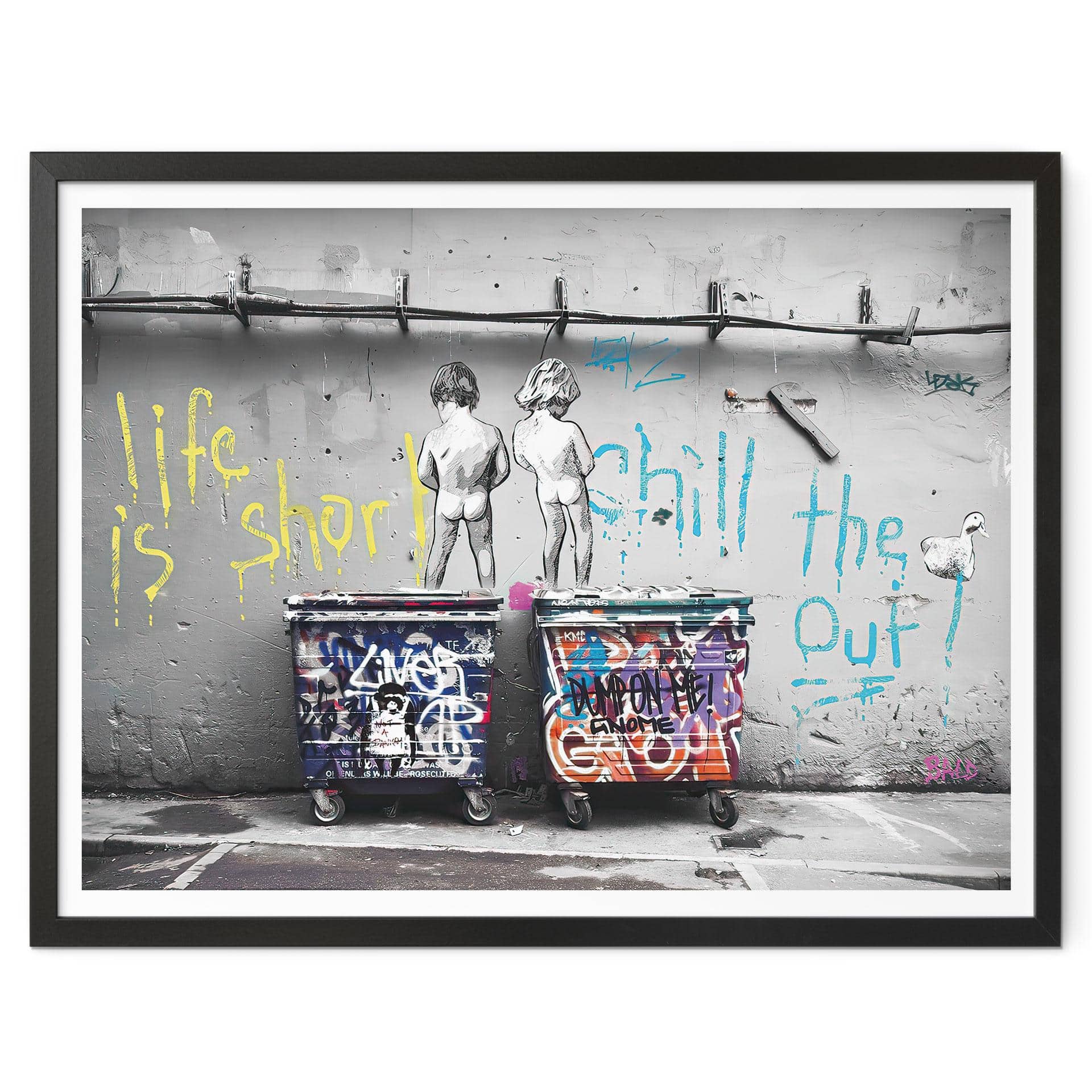 Plakat Banksy - Life is short