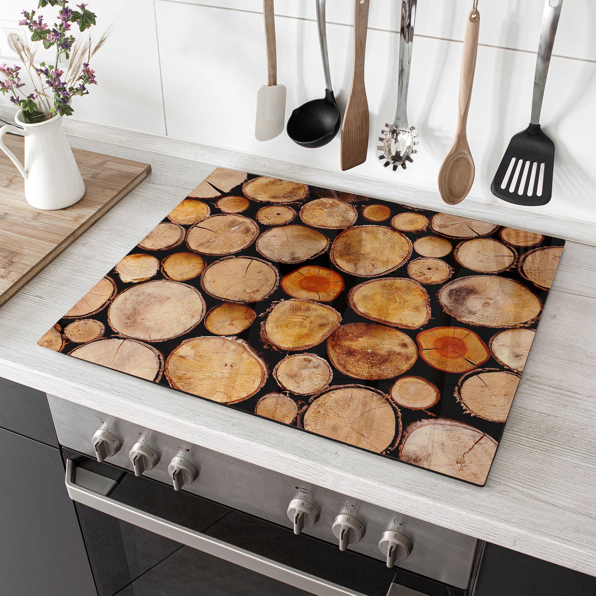 Wood Slices dækplade til kogeplader