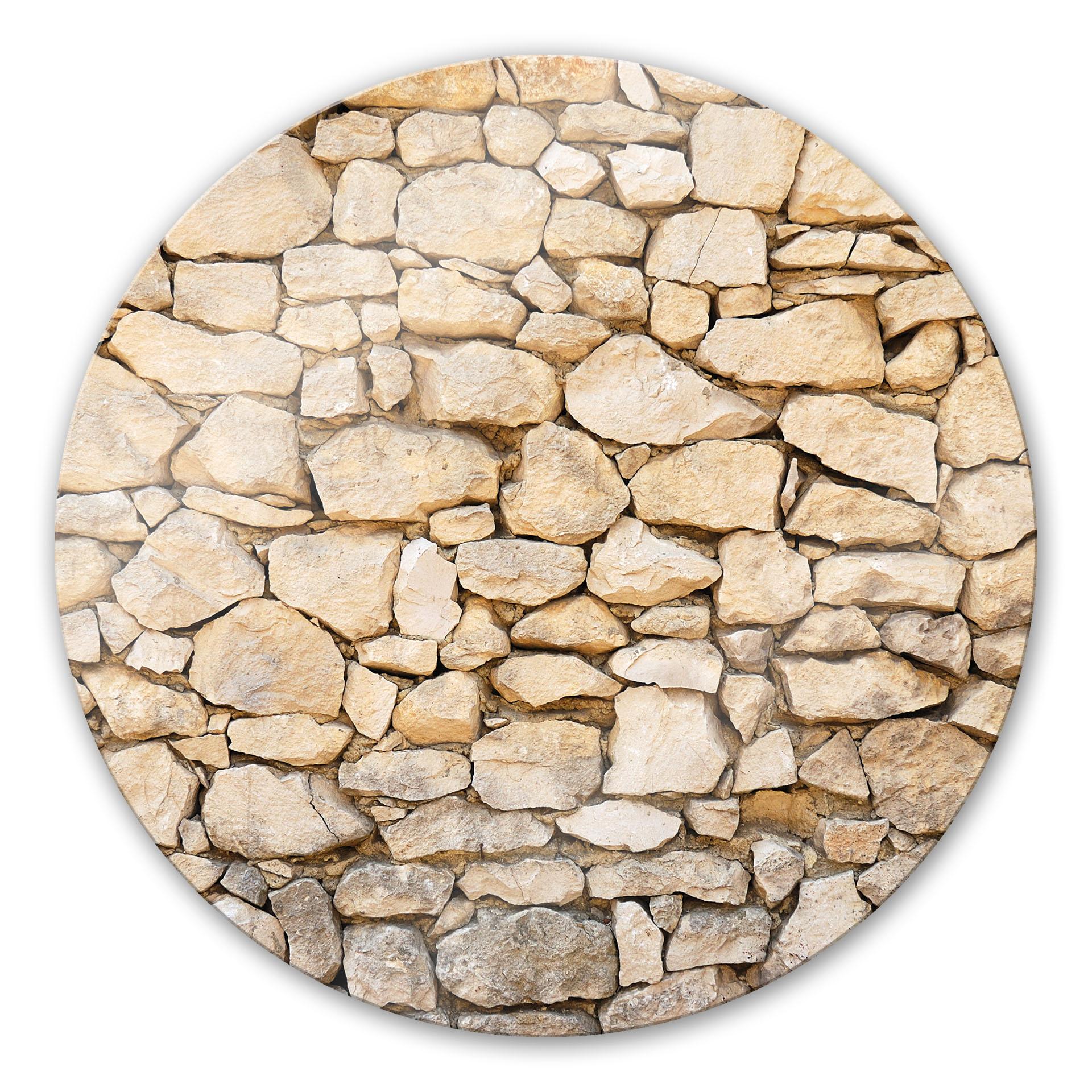 Glasschilderijen Muur 01 - rond