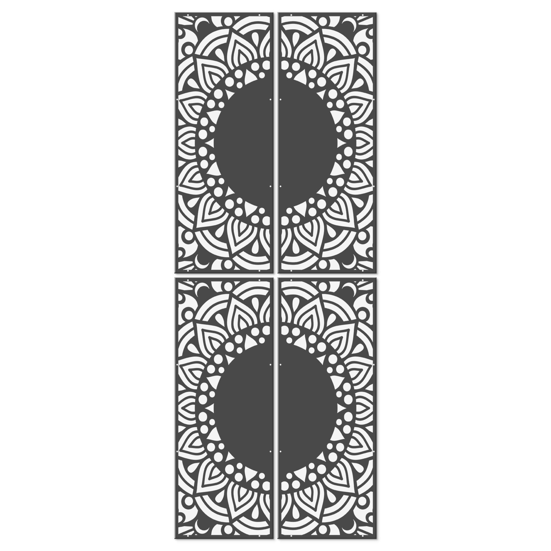 Rumdeler, skærm, hængende privatlivsskærm Mandala-ornament