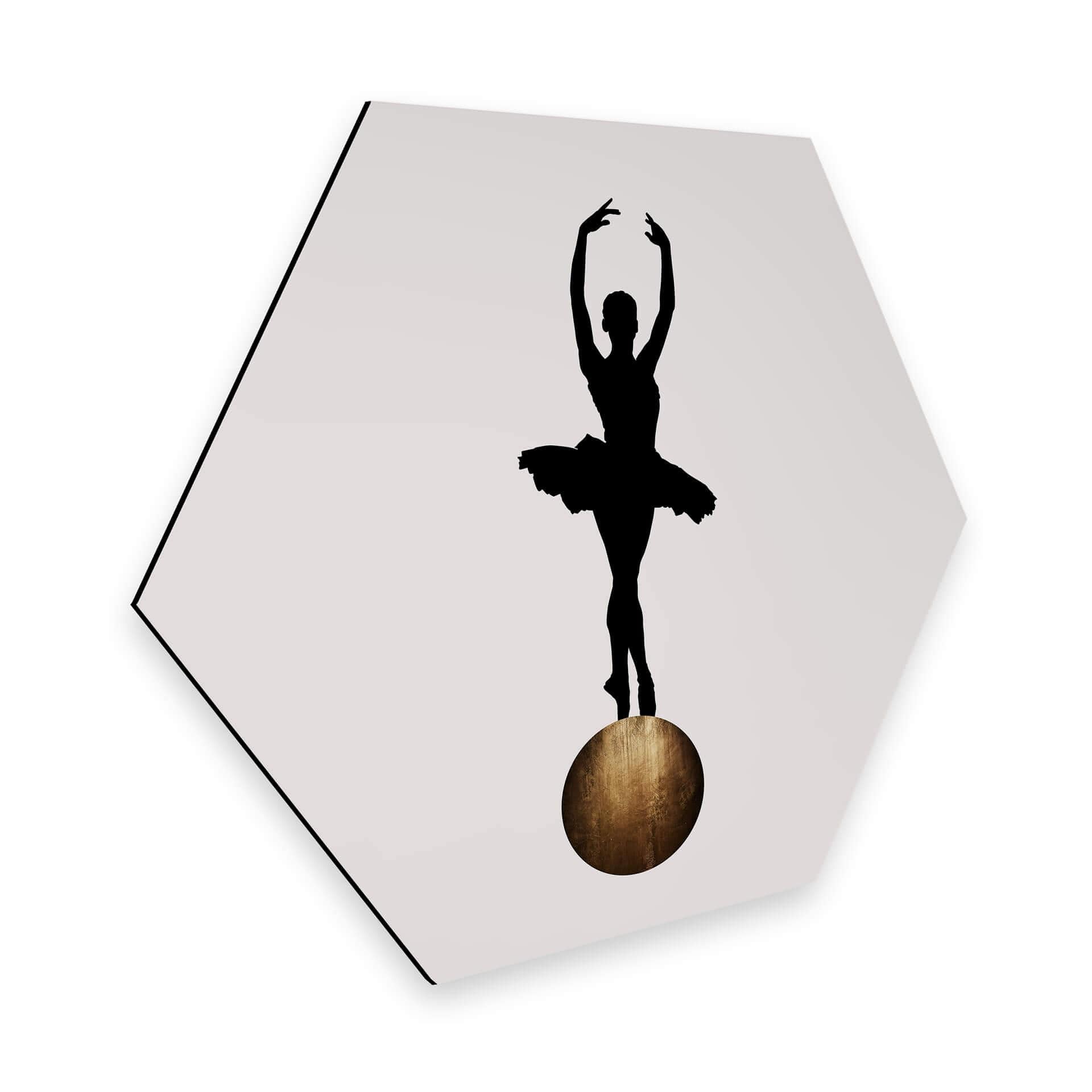 Hexagon Dibond Kubistika - Prima Ballerina
