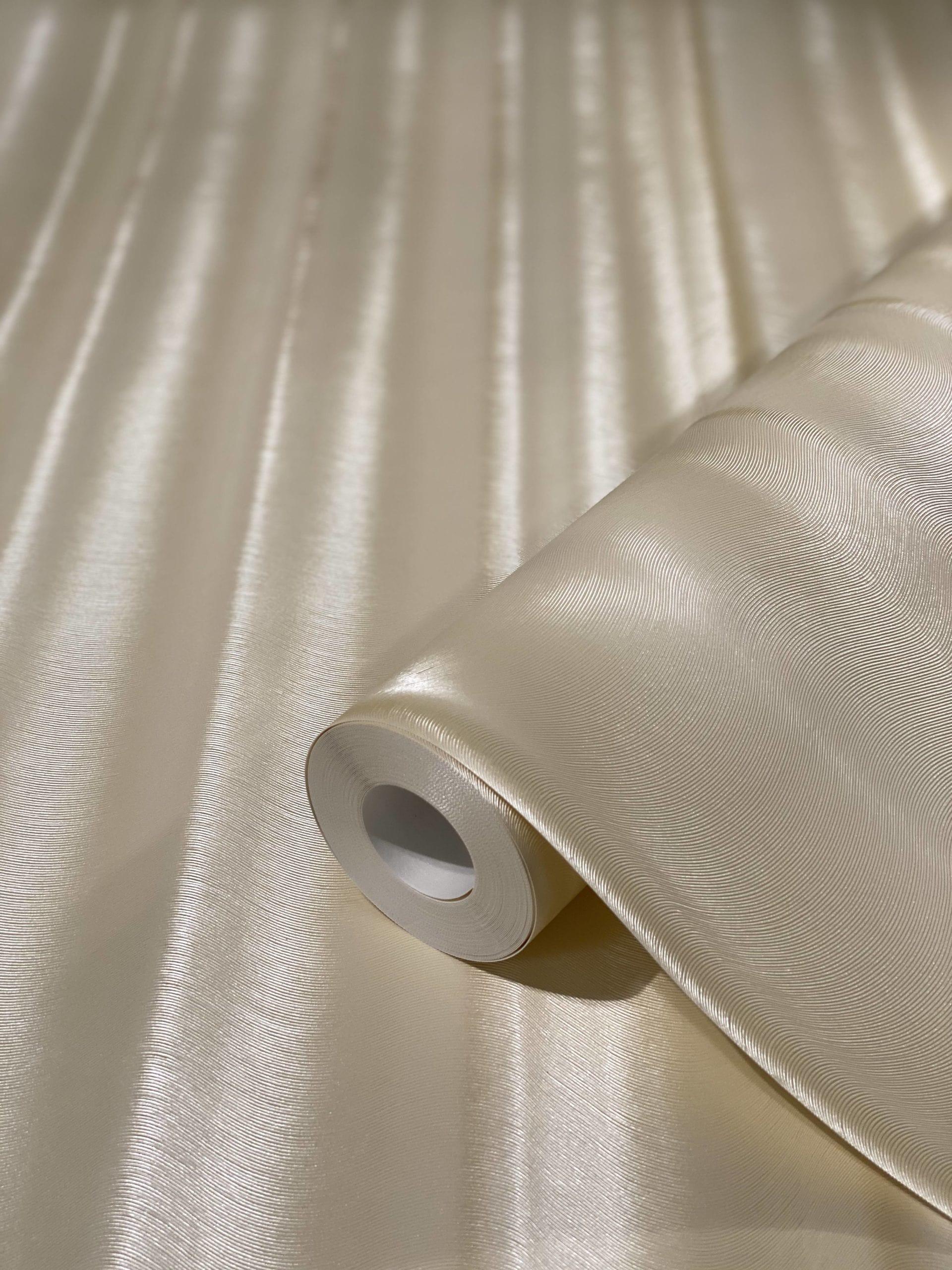 non-woven tapet i striber med glanseffekt beige bølge af Harald Glööckler