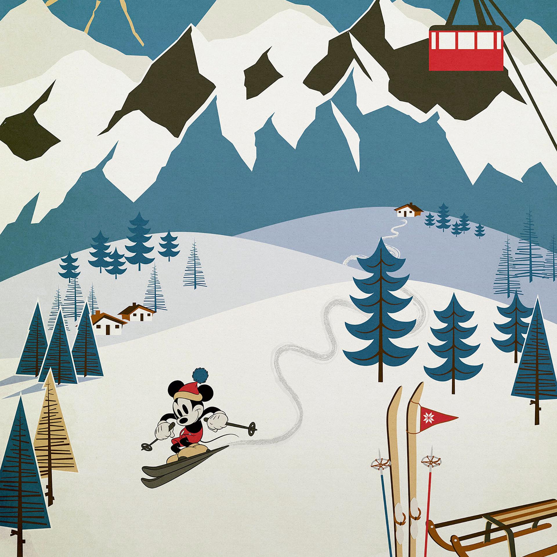 Tapet - Mickey Alpine - 200 x 250 cm