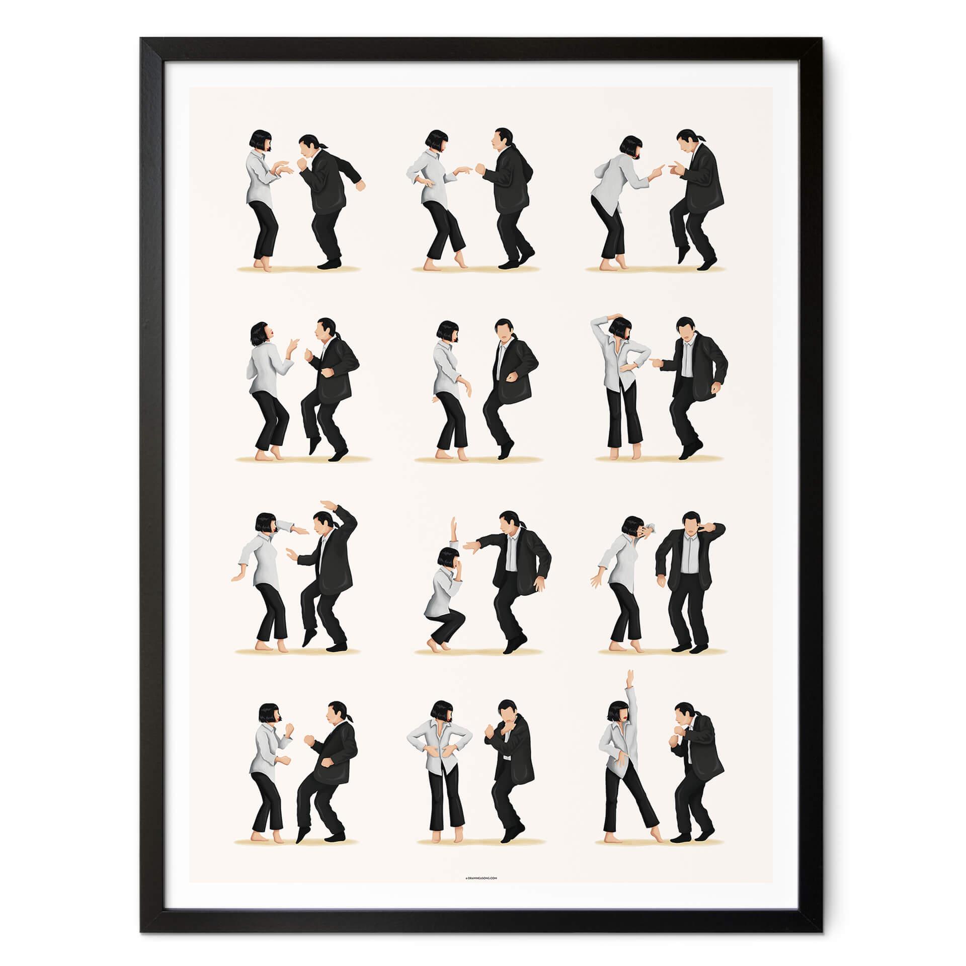 Poster Tohmé - Kultdans från Pulp Fiction