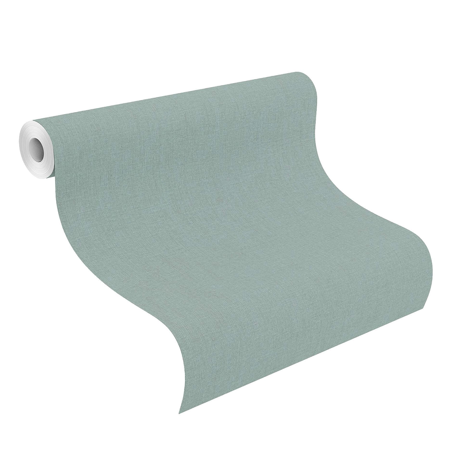 Rasch Papier peint intissé uni Florentine III Gris bleu