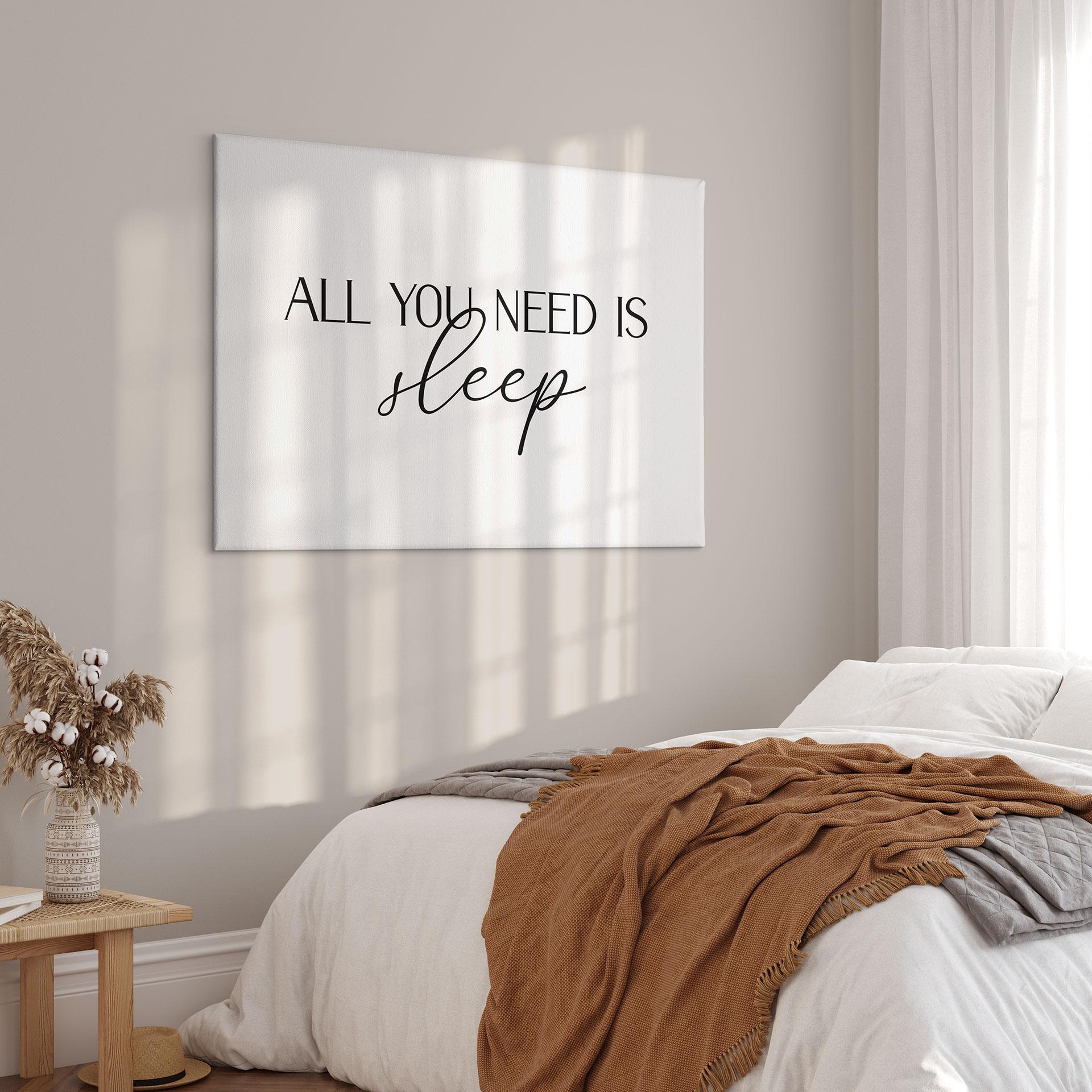 Lærredsprint - All you need is sleep