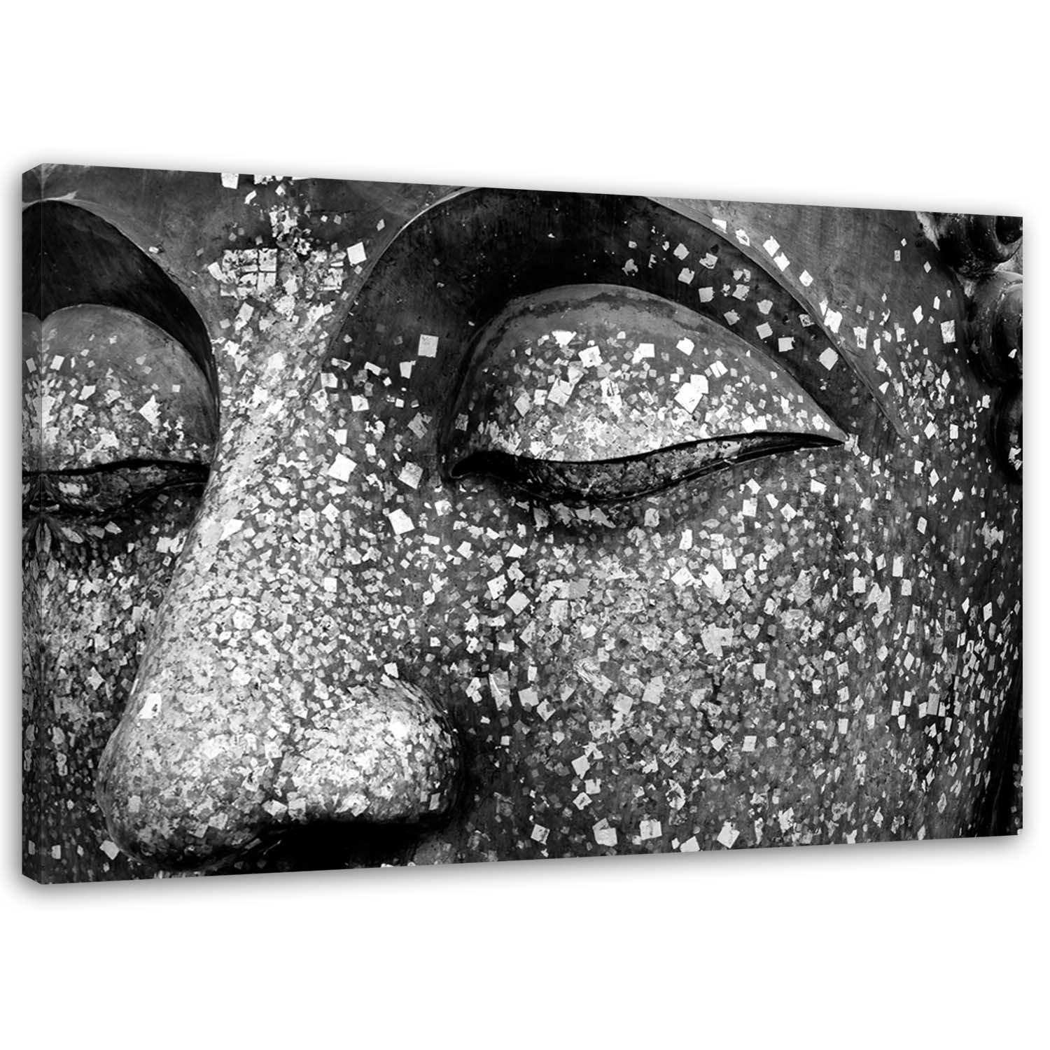 Canvasbillede, Buddha grå Asien