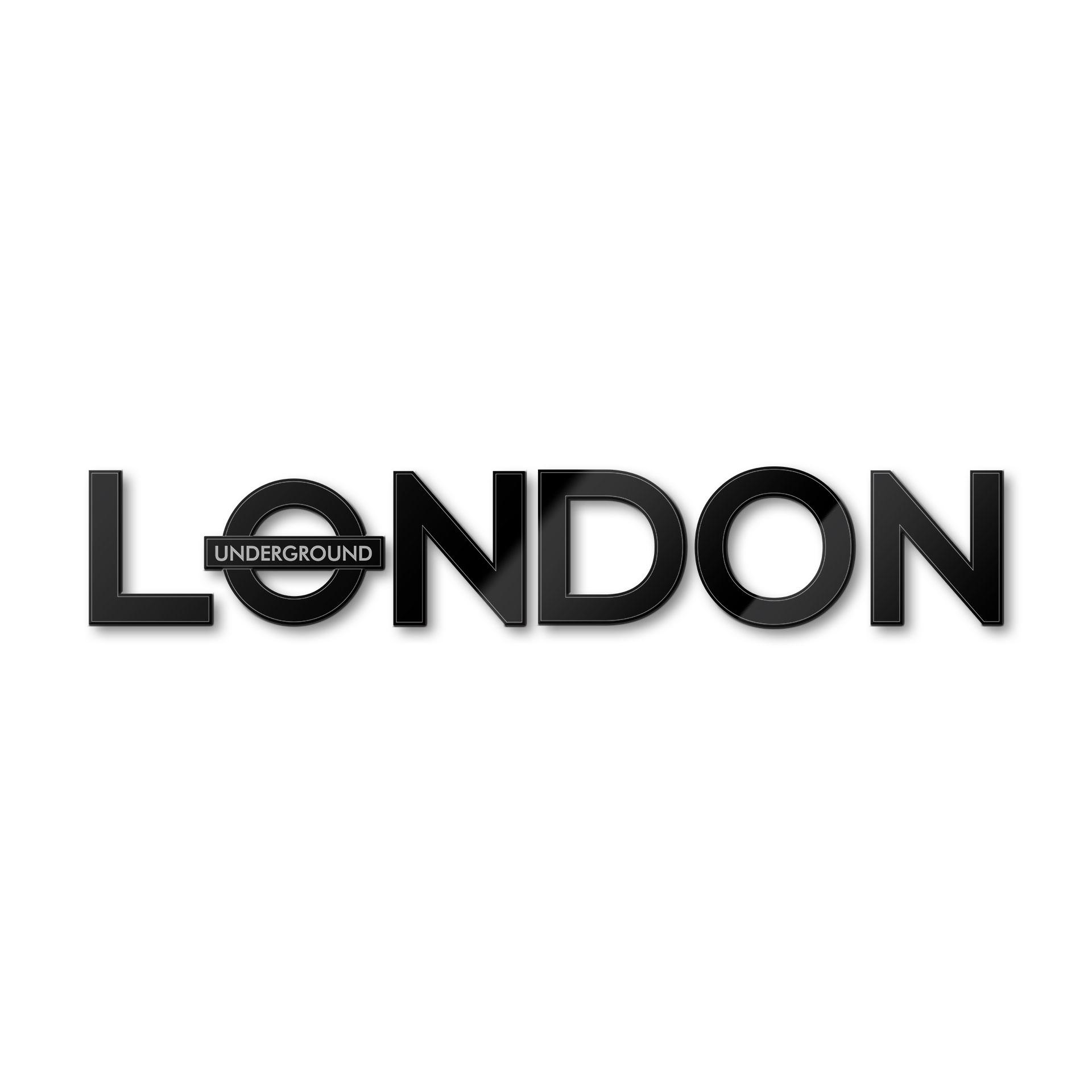 Scritta in acrilico London - Underground