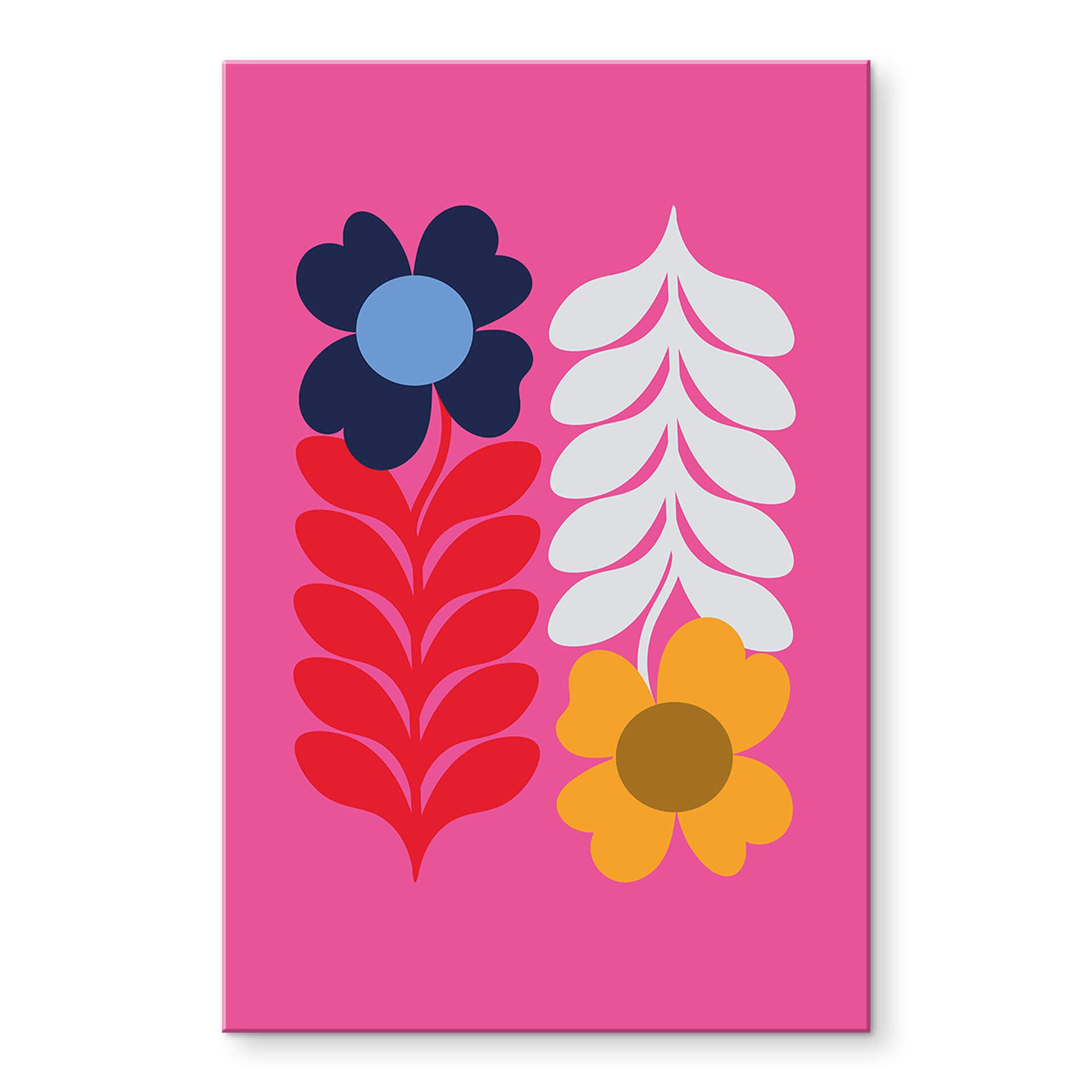 Akrylbillede Collett - Retro Flowers