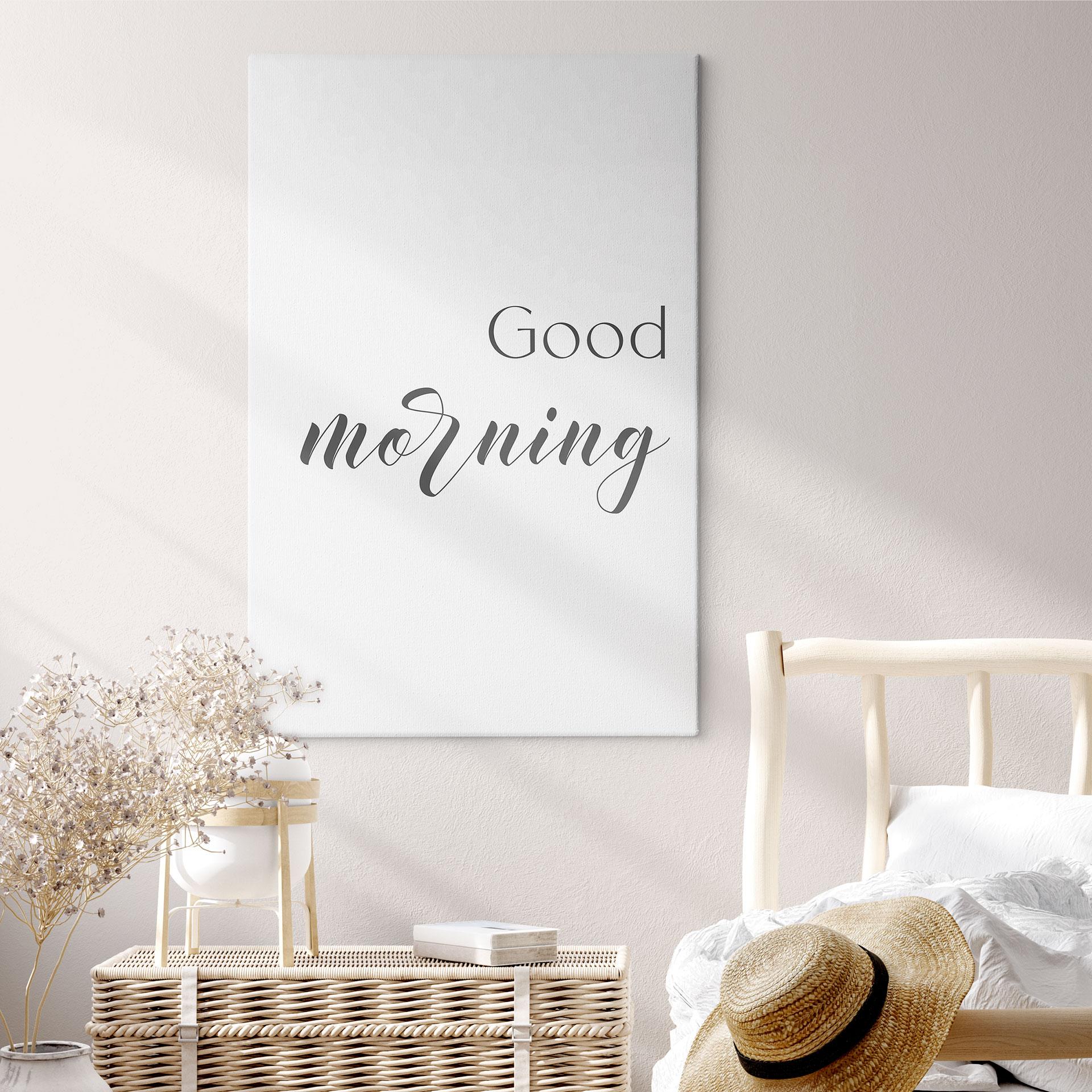 Lærredsprint - Good morning