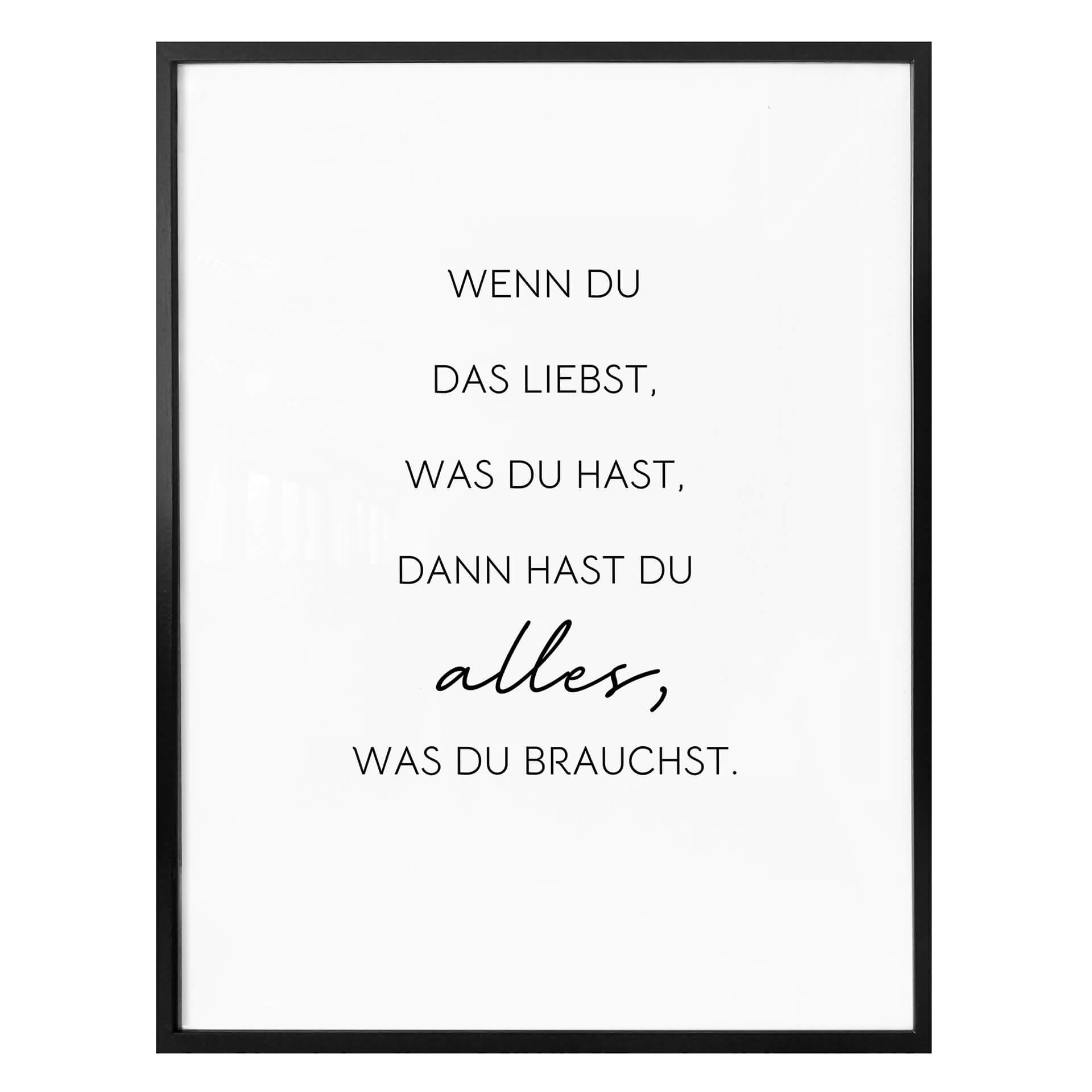 Poster Si tu aimes ce que tu as…
