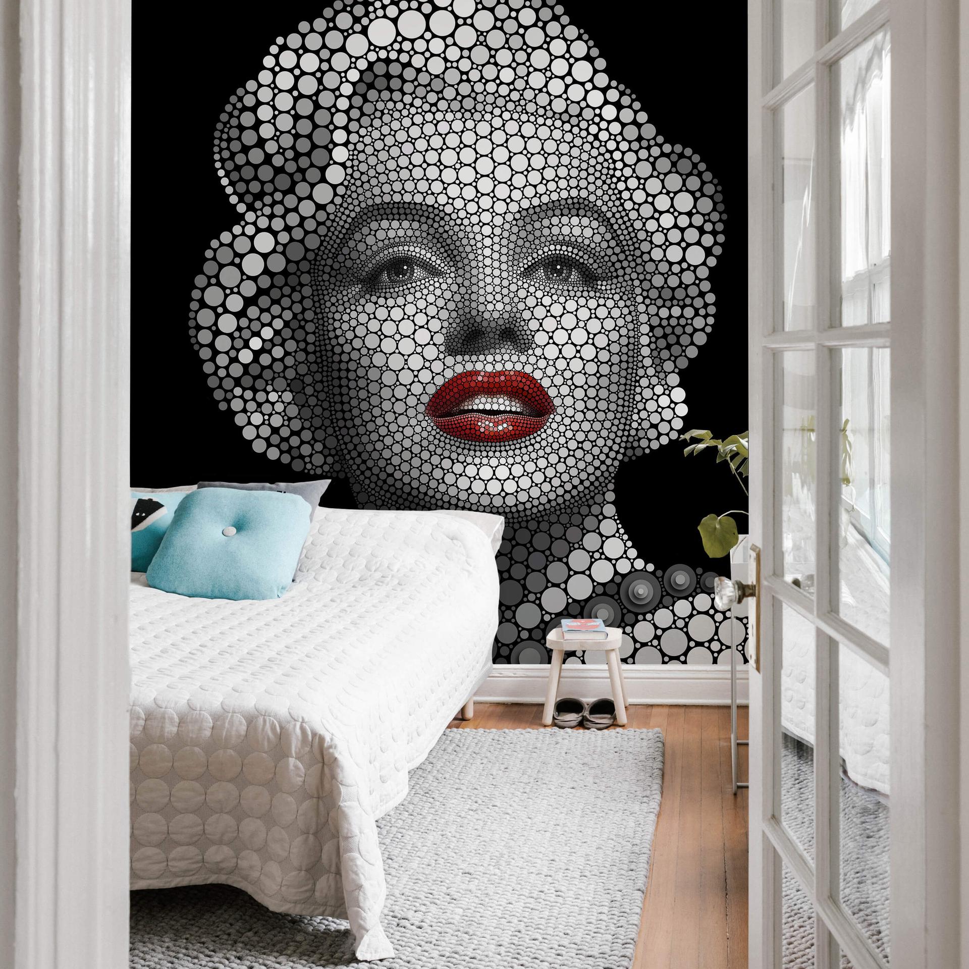 Fototapet - Ben Heine - Circlism: Marilyn Monroe
