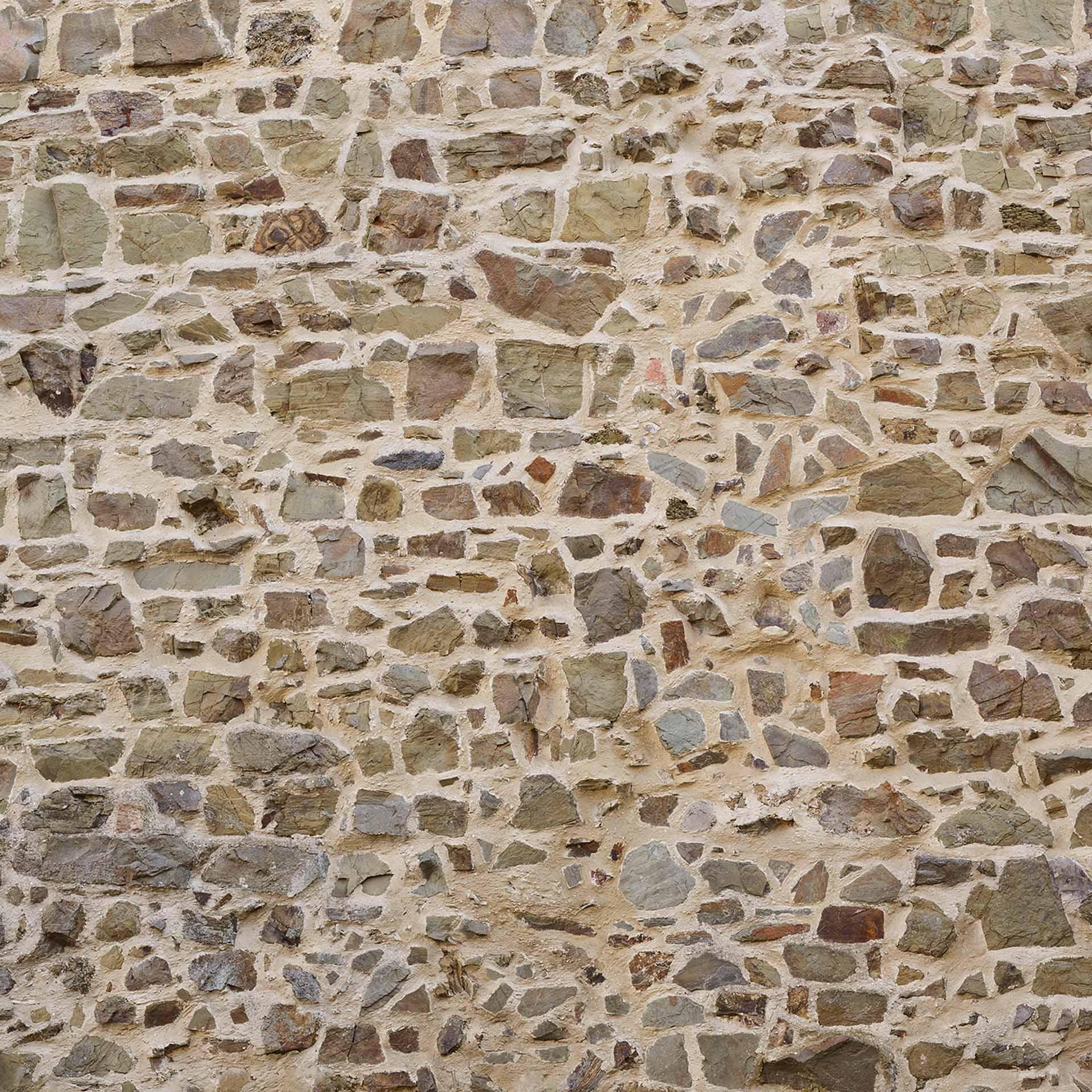 Baksteenbehang NaturalStone in bruin crème - vliesbehang Designwalls 2 - 2,55 x 3,5 m