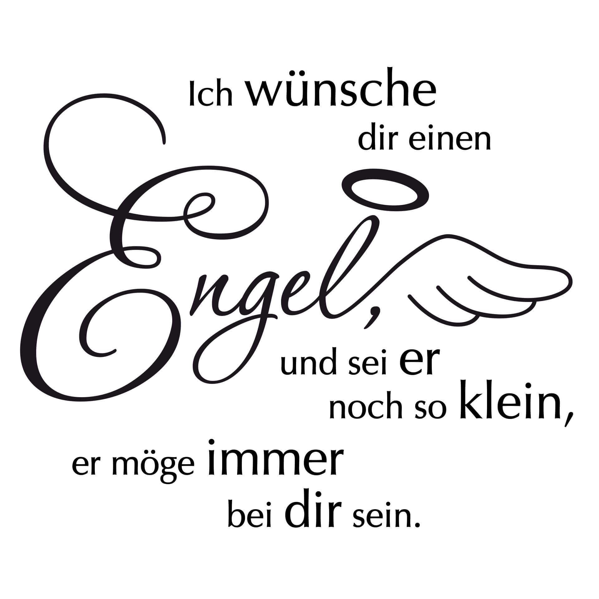 Wandtattoo Ich wünsche dir einen Engel