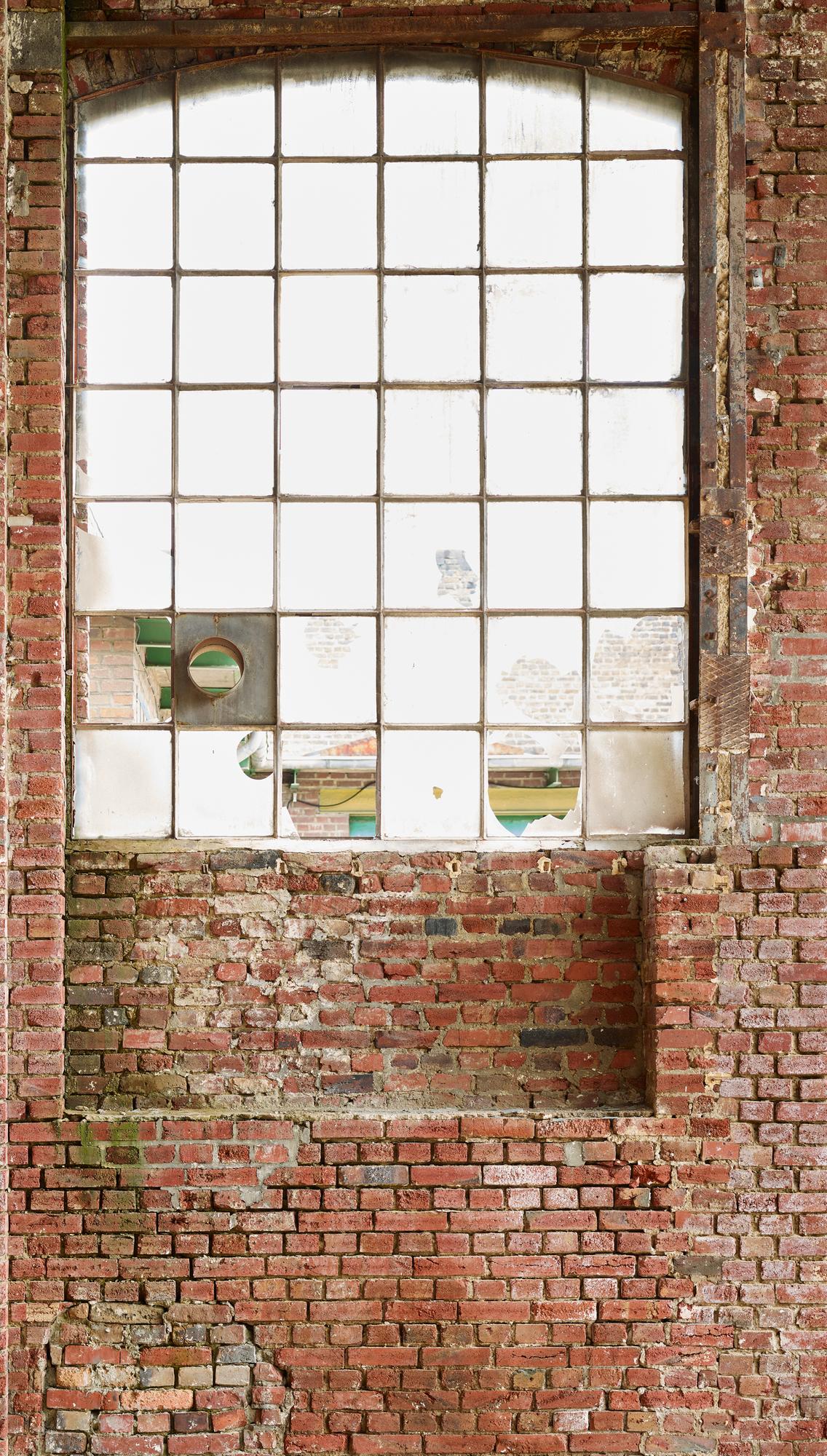 behang stone wall bruin crème - vliesbehang Industrial Livingwalls - mat en glad