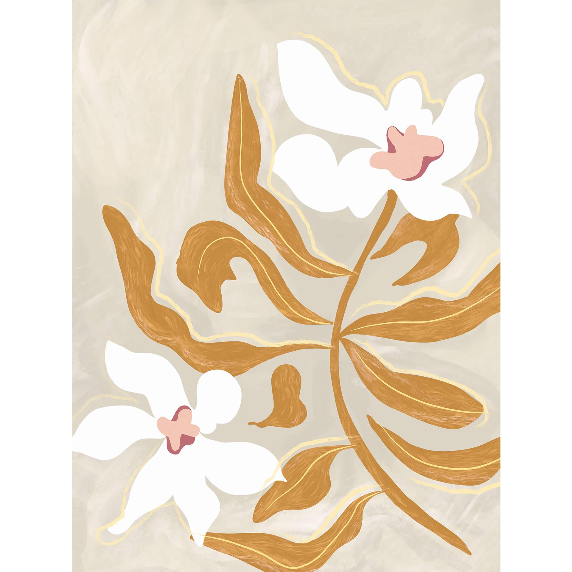 Fotobehang Arty Guava - Flower Play