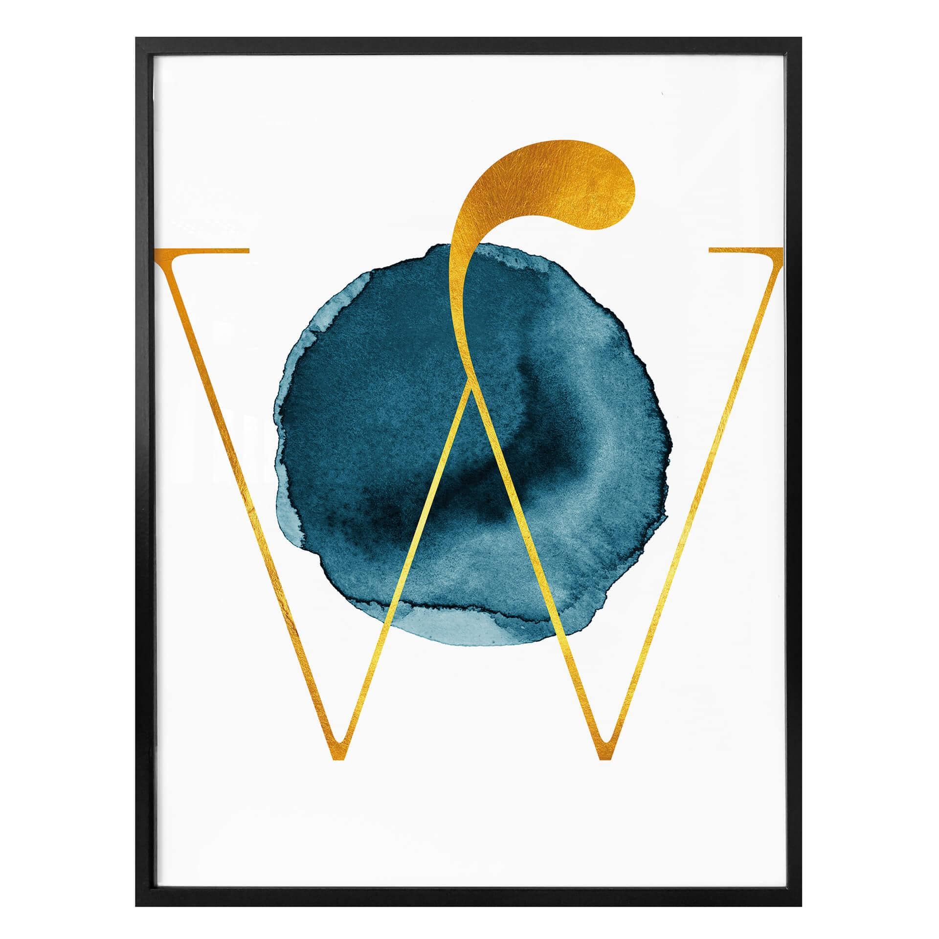 Affiche - Le W doré
