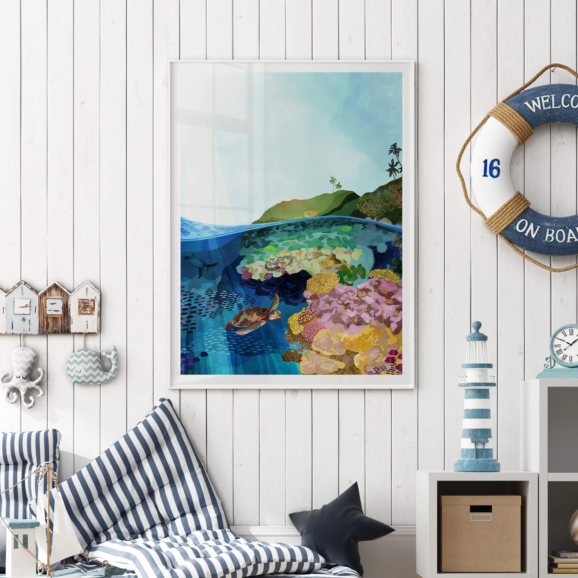 Plakat Goed Blauw - Pod wodą
