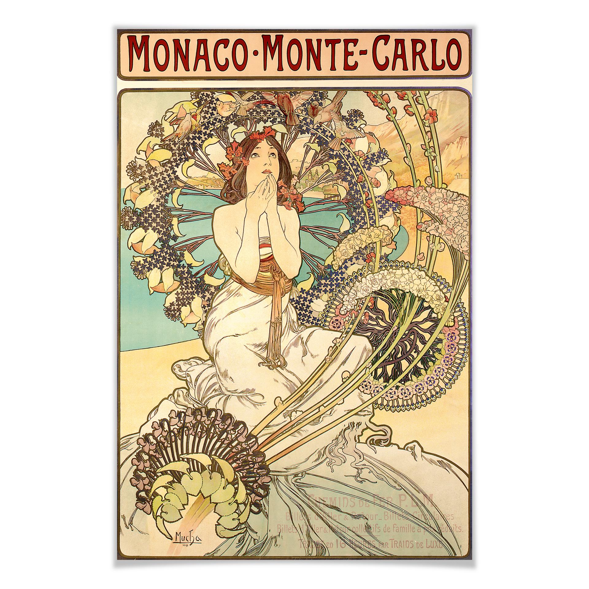 Poster Mucha - Plakat für die Eisenbahngesellschaft