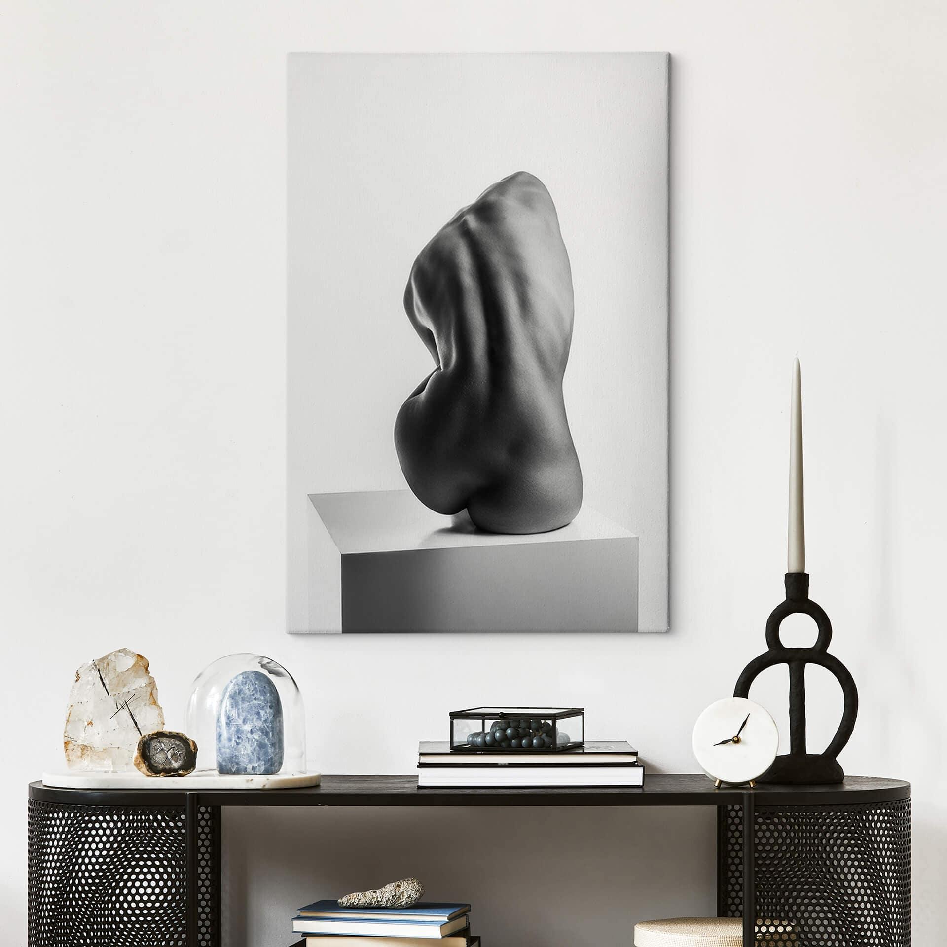 Lienzo Valevicius - Sensual escultura de una espalda femenina