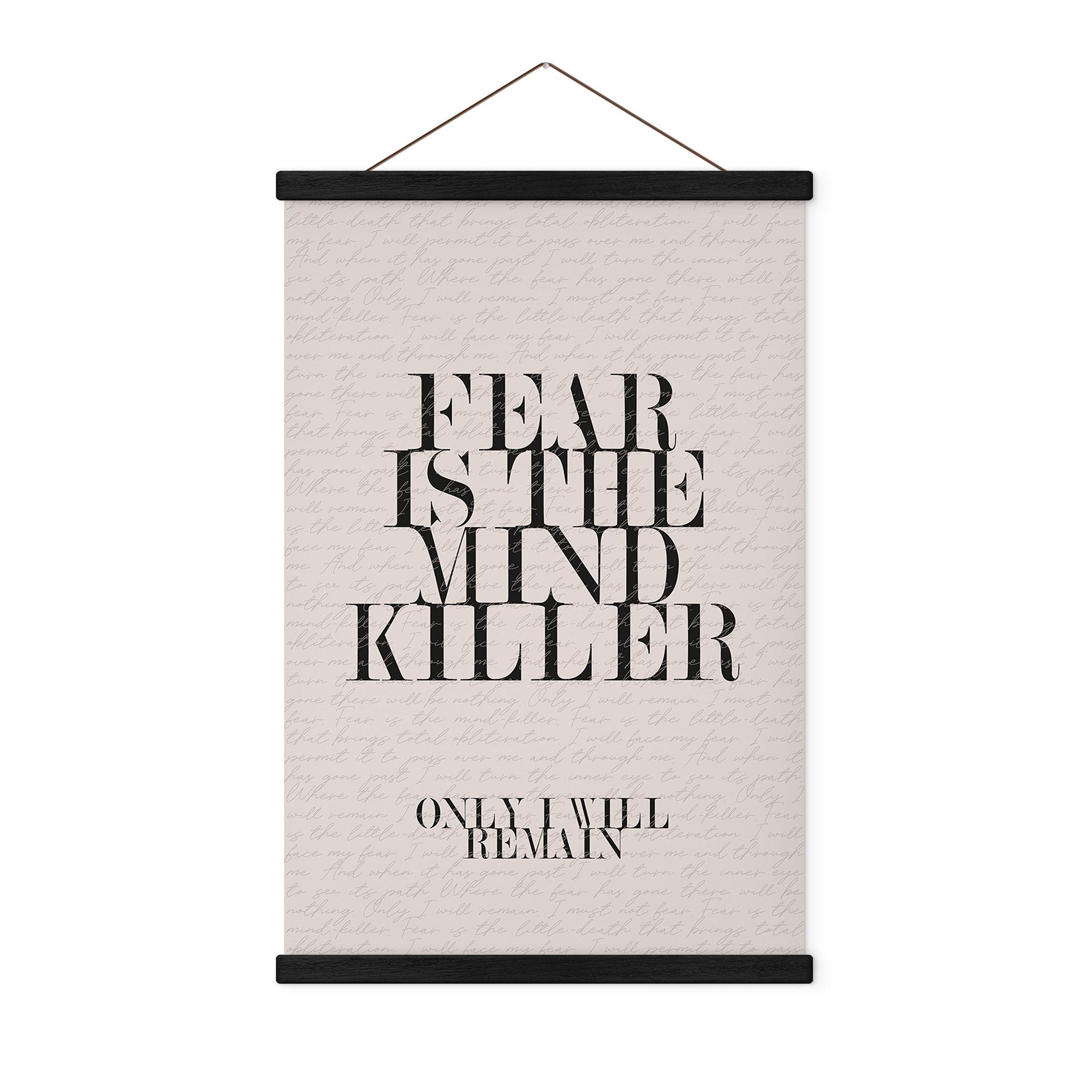 Tekstil plakat Filmcitat fra Dune - Fear is the Mind-Killer