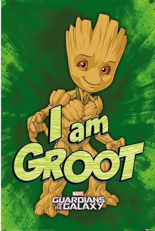 Poster, film poster Guardians of the Galaxy - I am Groot 61x91,5 cm