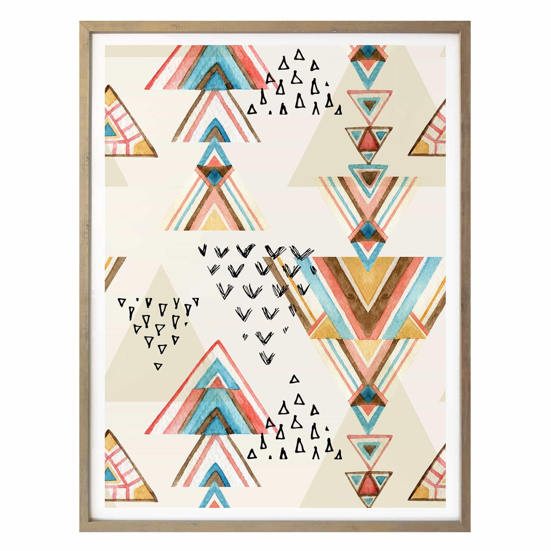 Poster Triangles bohémiens