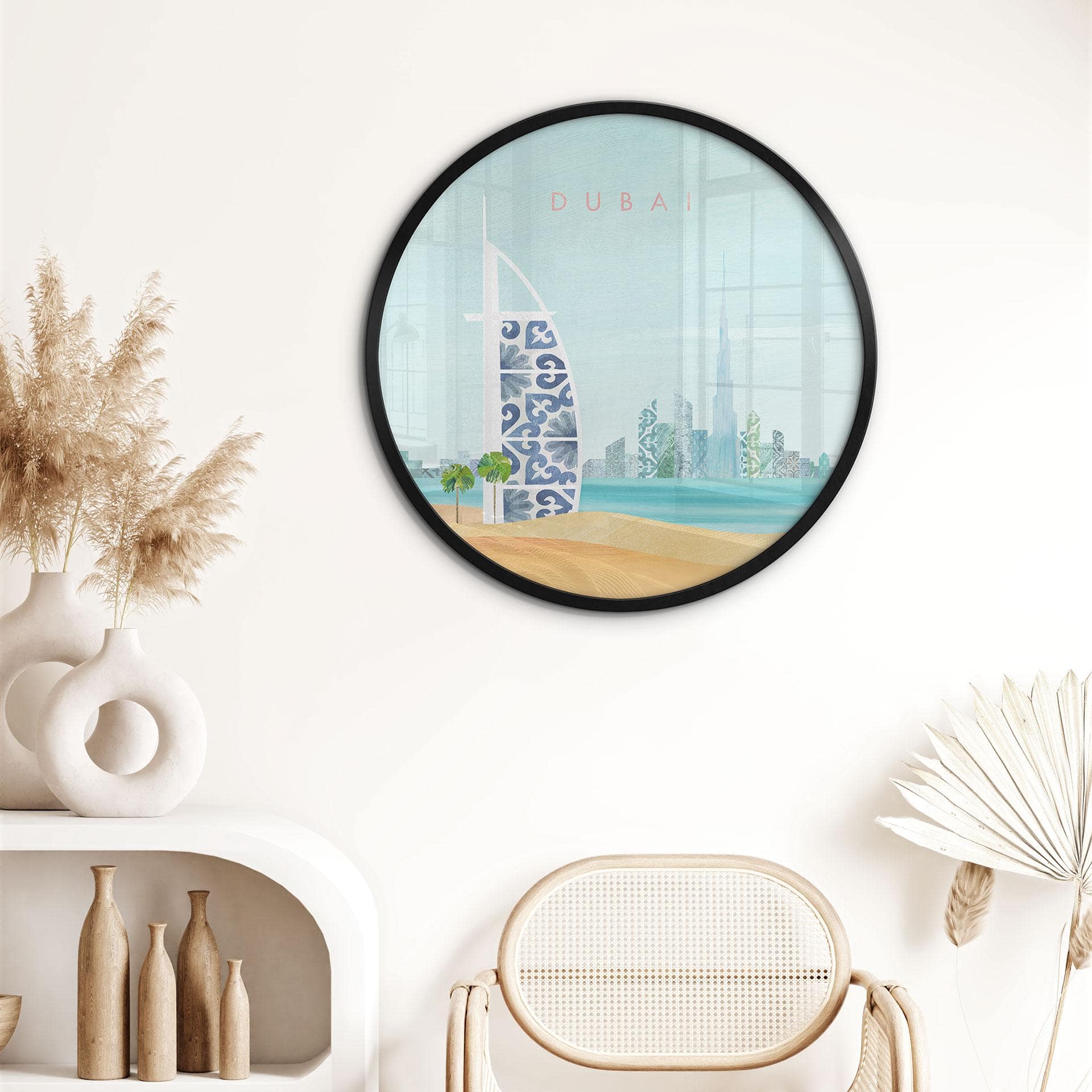 Plakat Dubai Beach - Burj Al Arab - Rivers - Rundt