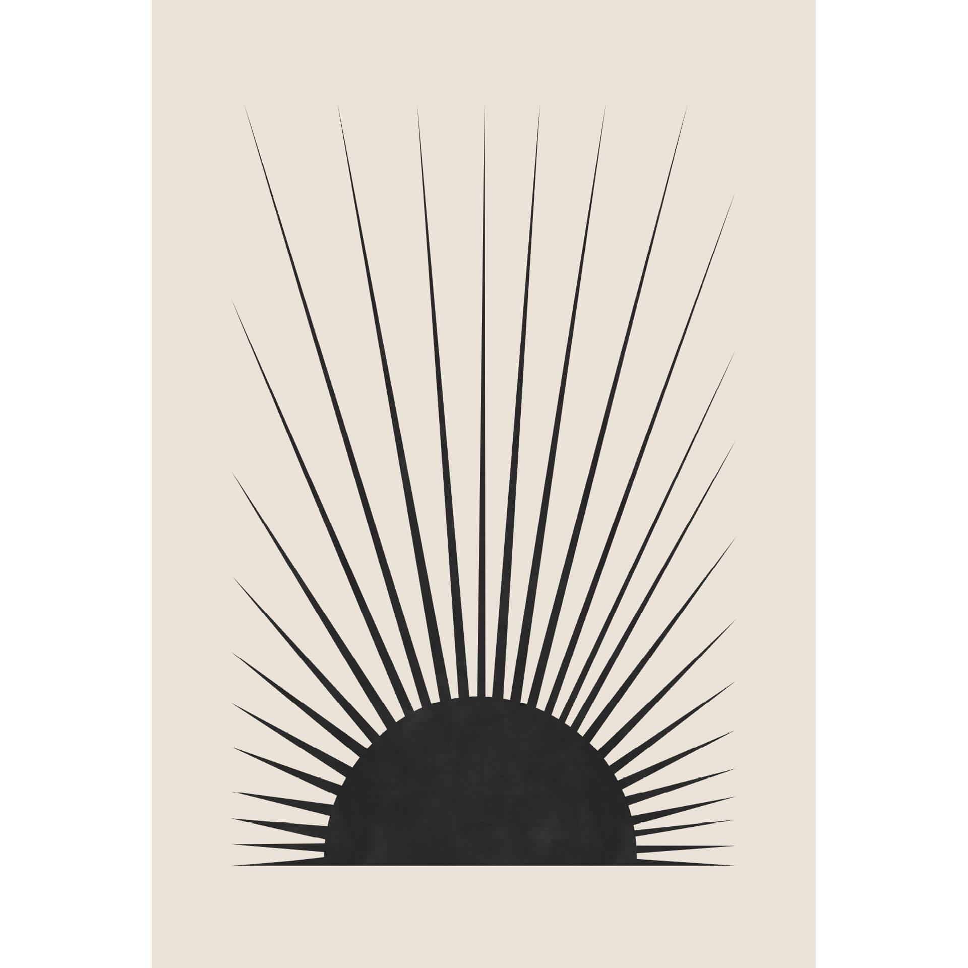 Fotobehang Orara Studio - Minimalistic Sun