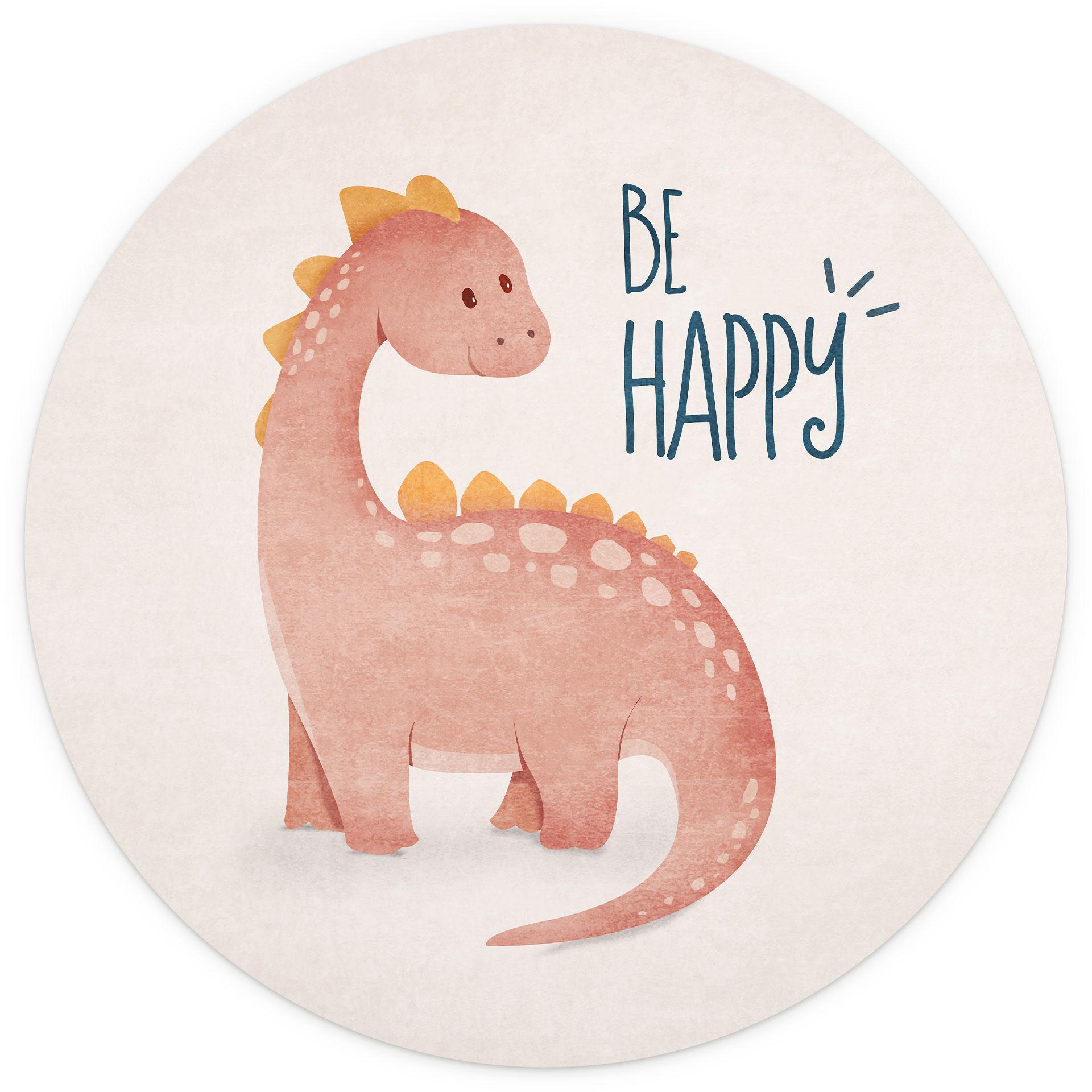 Behangcirkel Dino Be Happy - Brachiosaurus - Tunaboylu - vliesbehang/zelfklevend vliesbehang