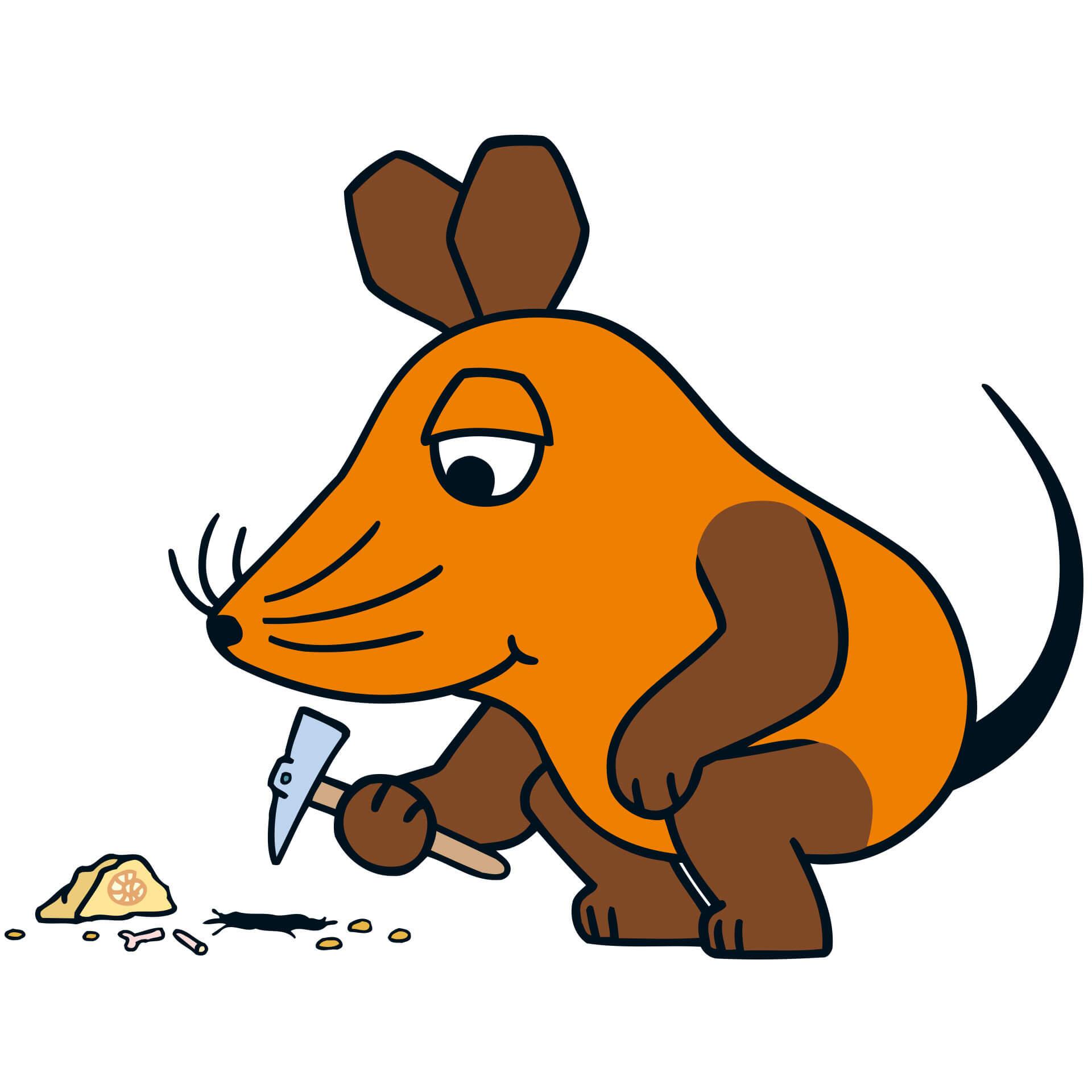 Wandtattoo Die Maus forscht