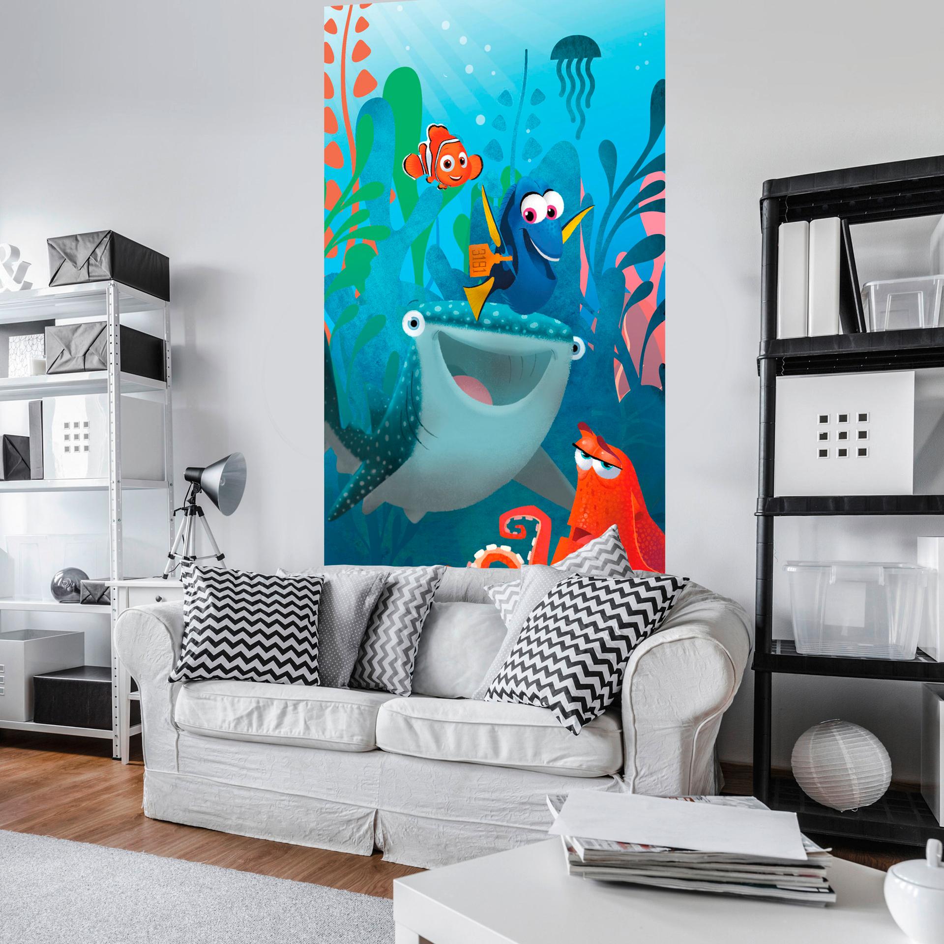 behang - Finding Dory Aquarel - 150 x 250 cm