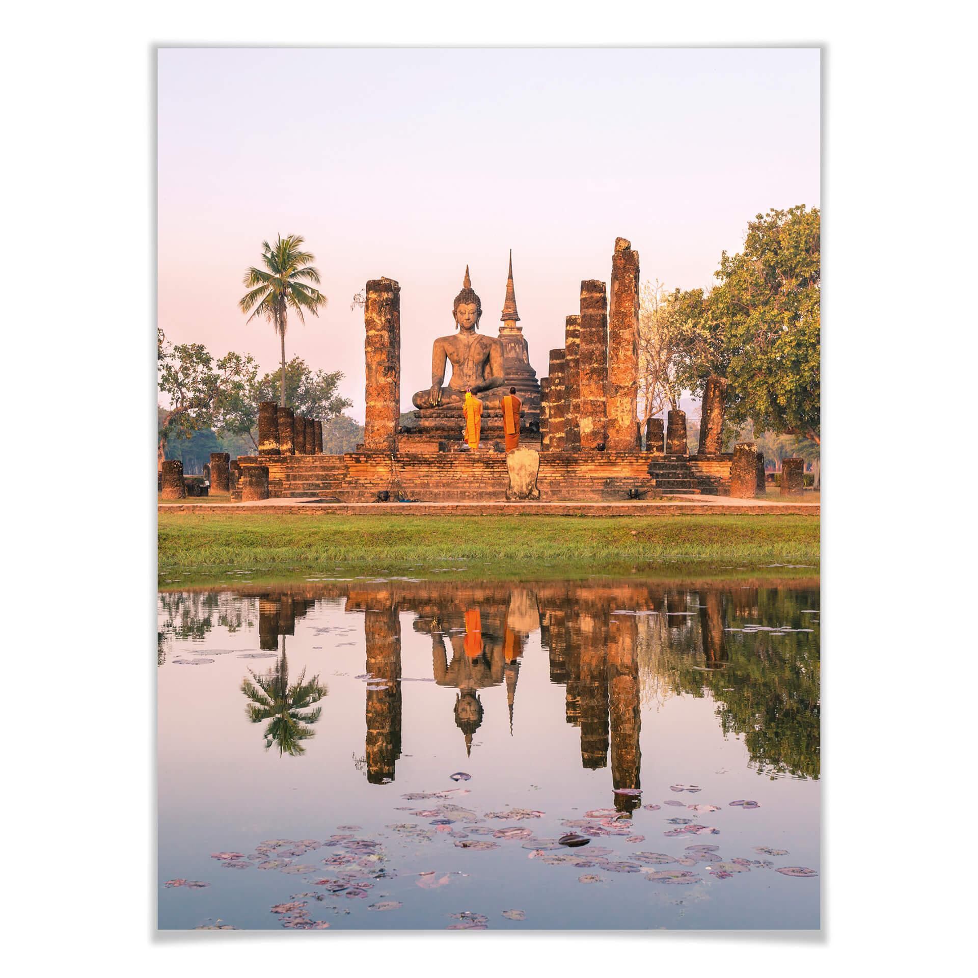 Plakat Kolombo - Buddyjska świątynia Sukhothai