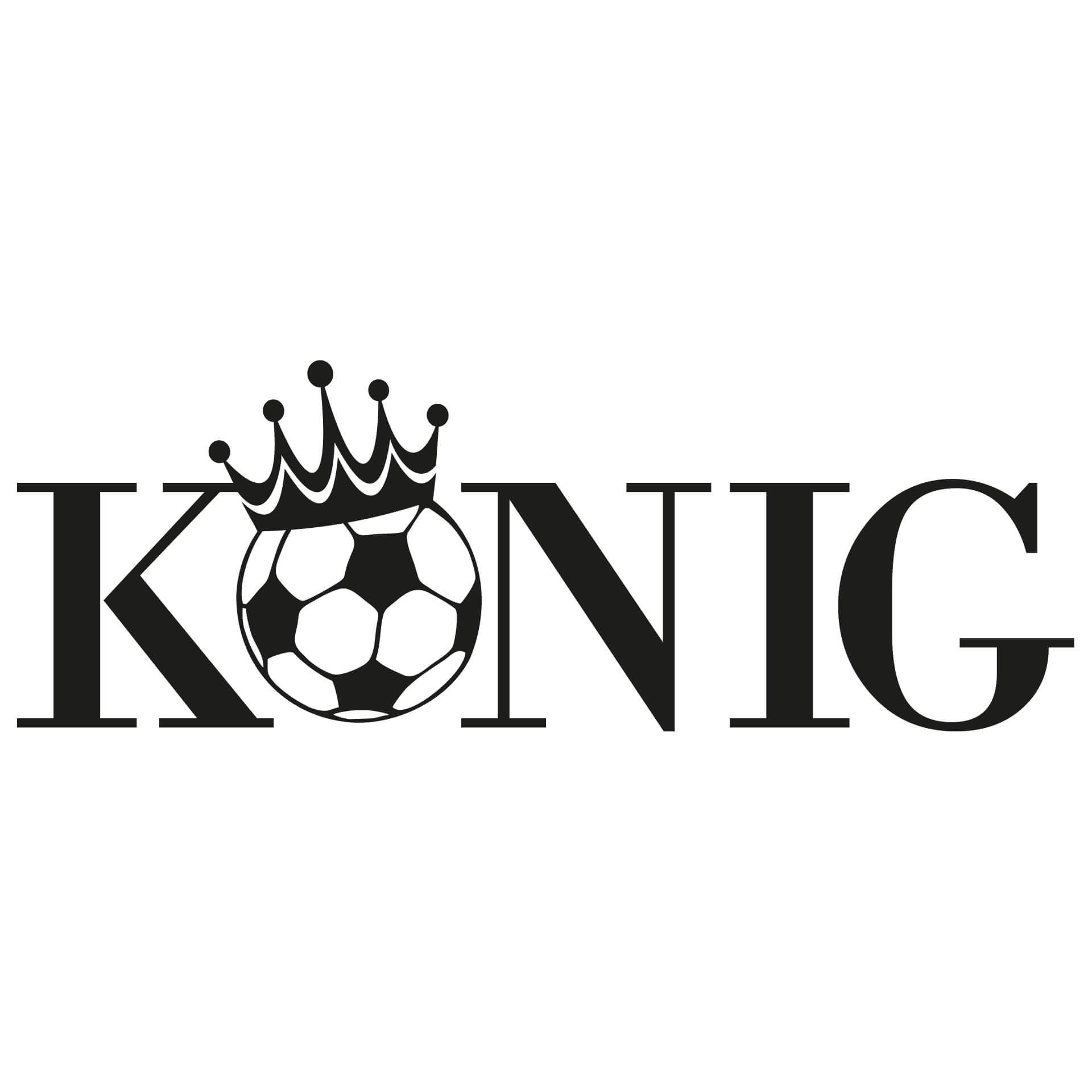Wandtattoo Fussballkönig