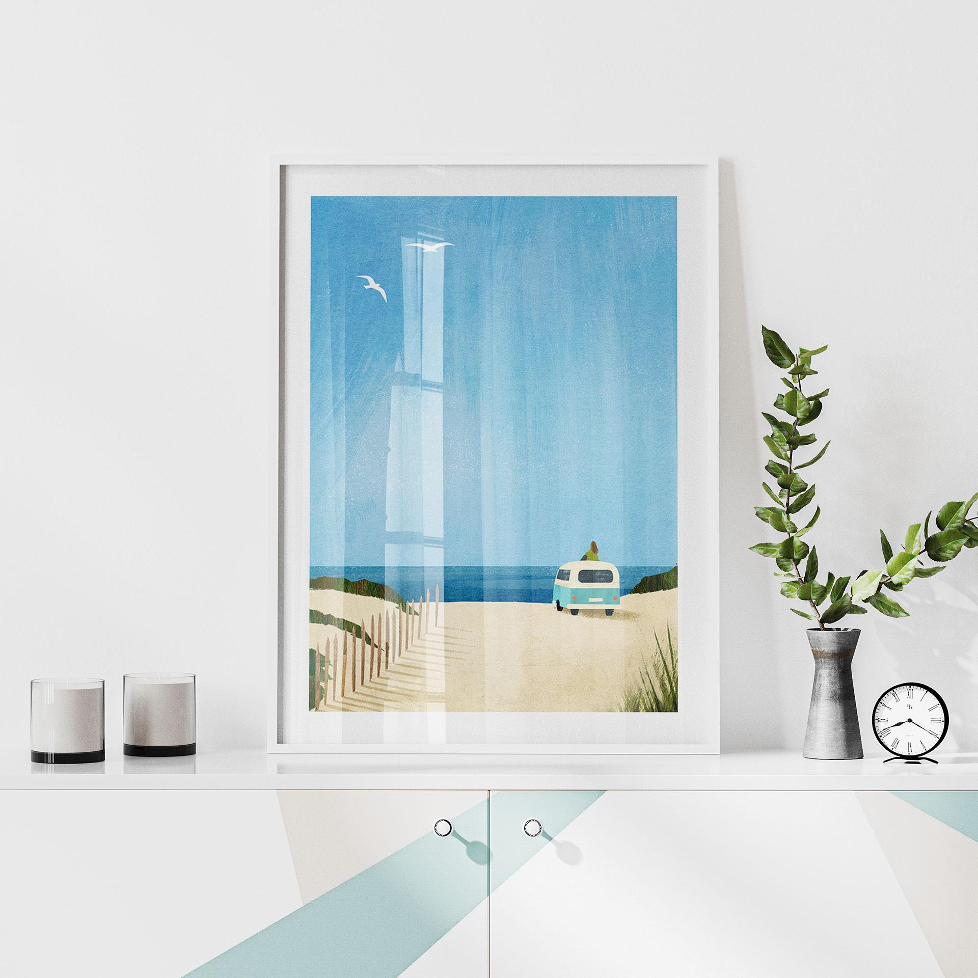 Plakat Livet i en varevogn - ferie ved havet - Rivers