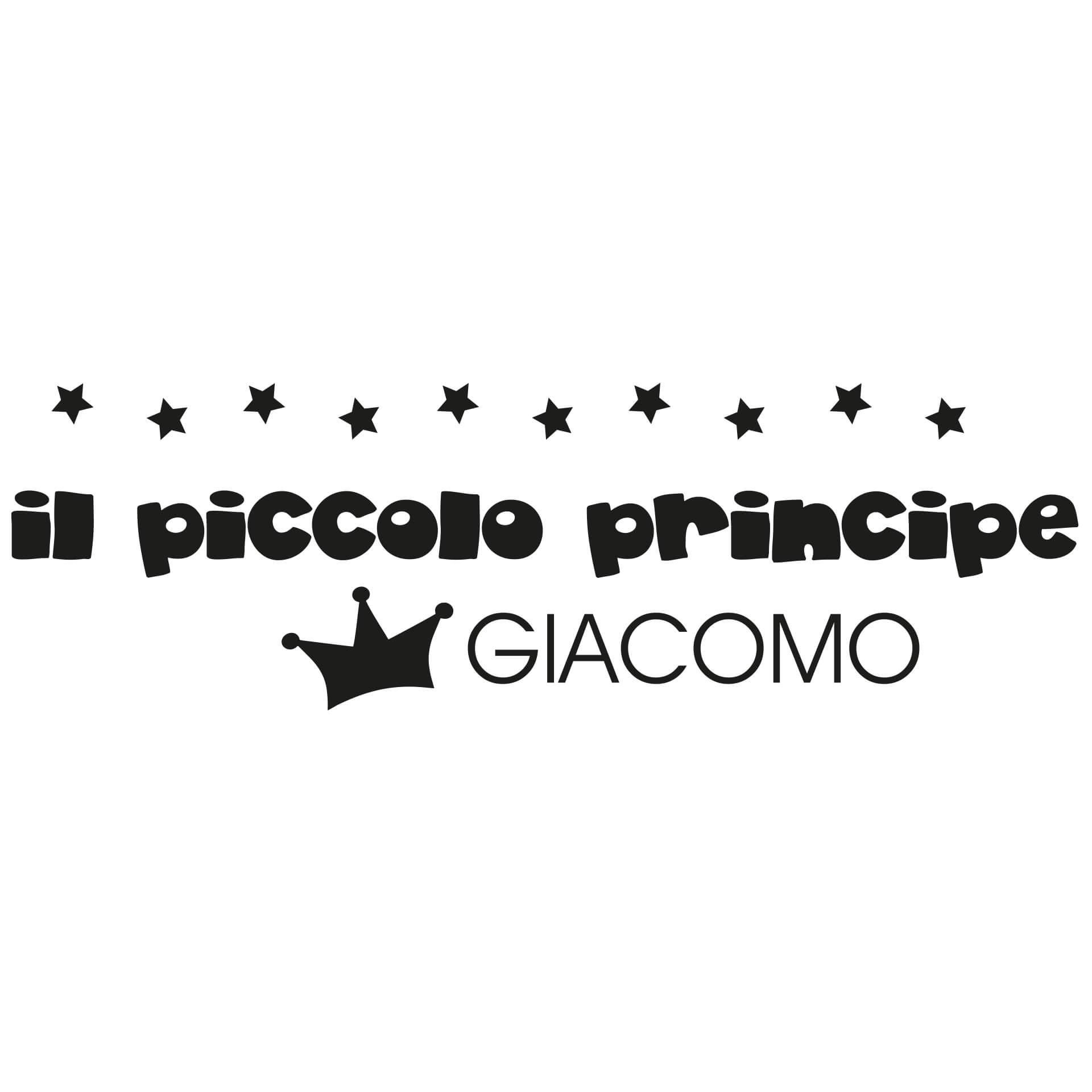Adesivo murale -Il piccolo principe + Nome