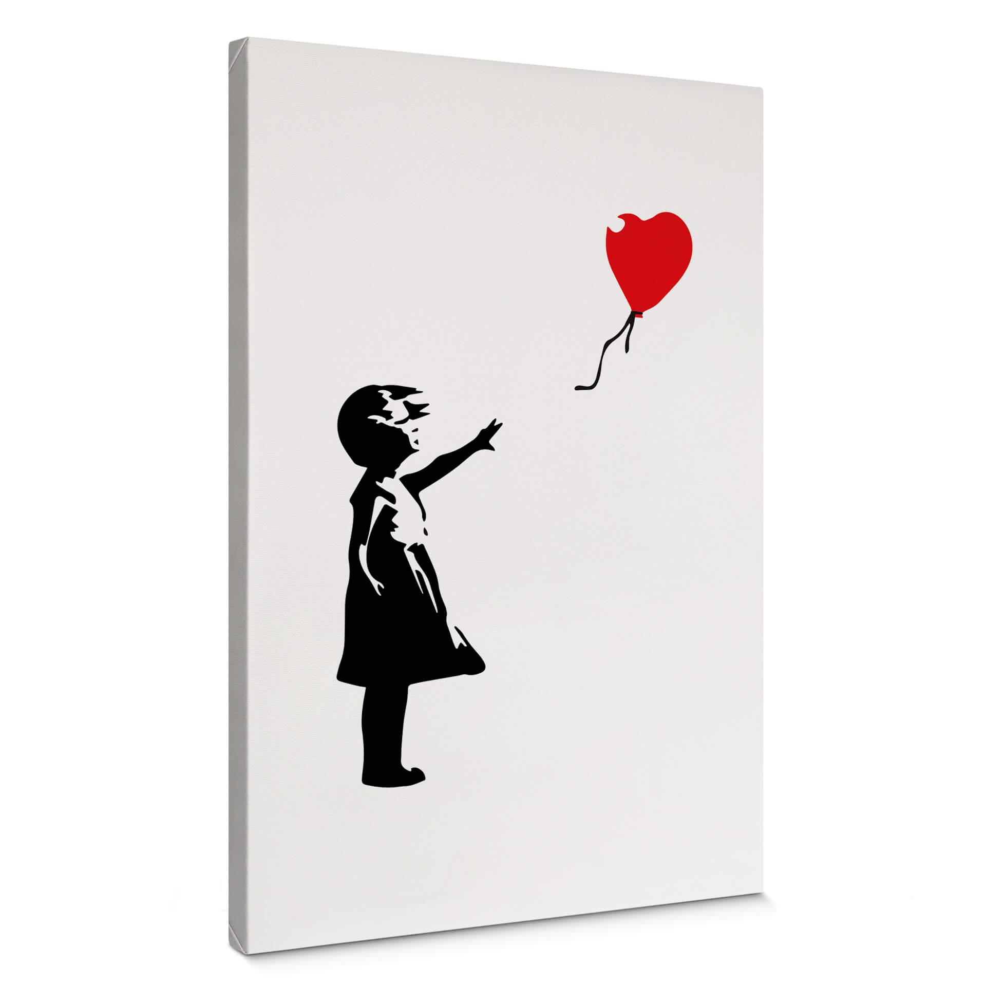 Canvasbillede - Banksy - Girl with the red balloon