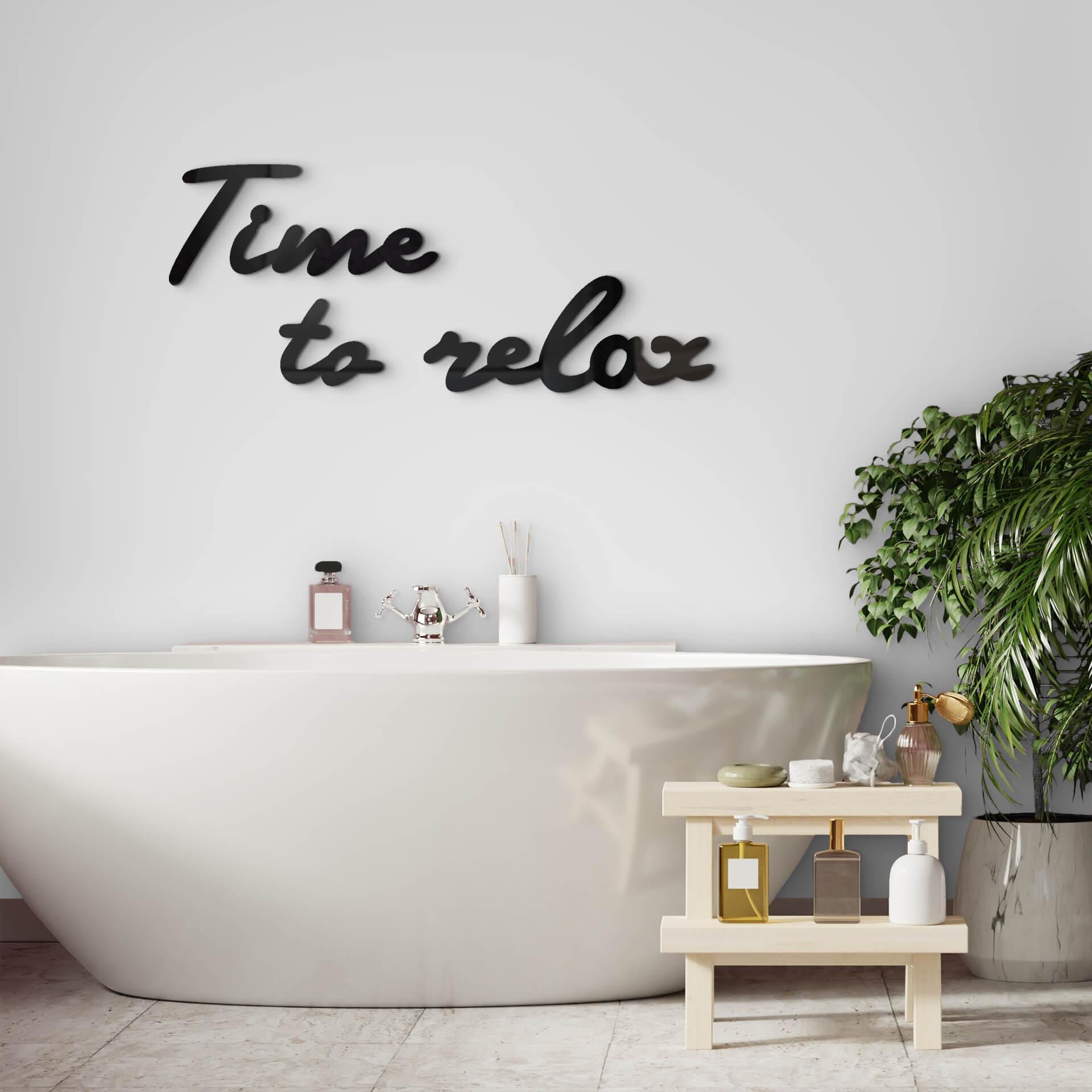 Decoración acrílica Tiempo para relajarse