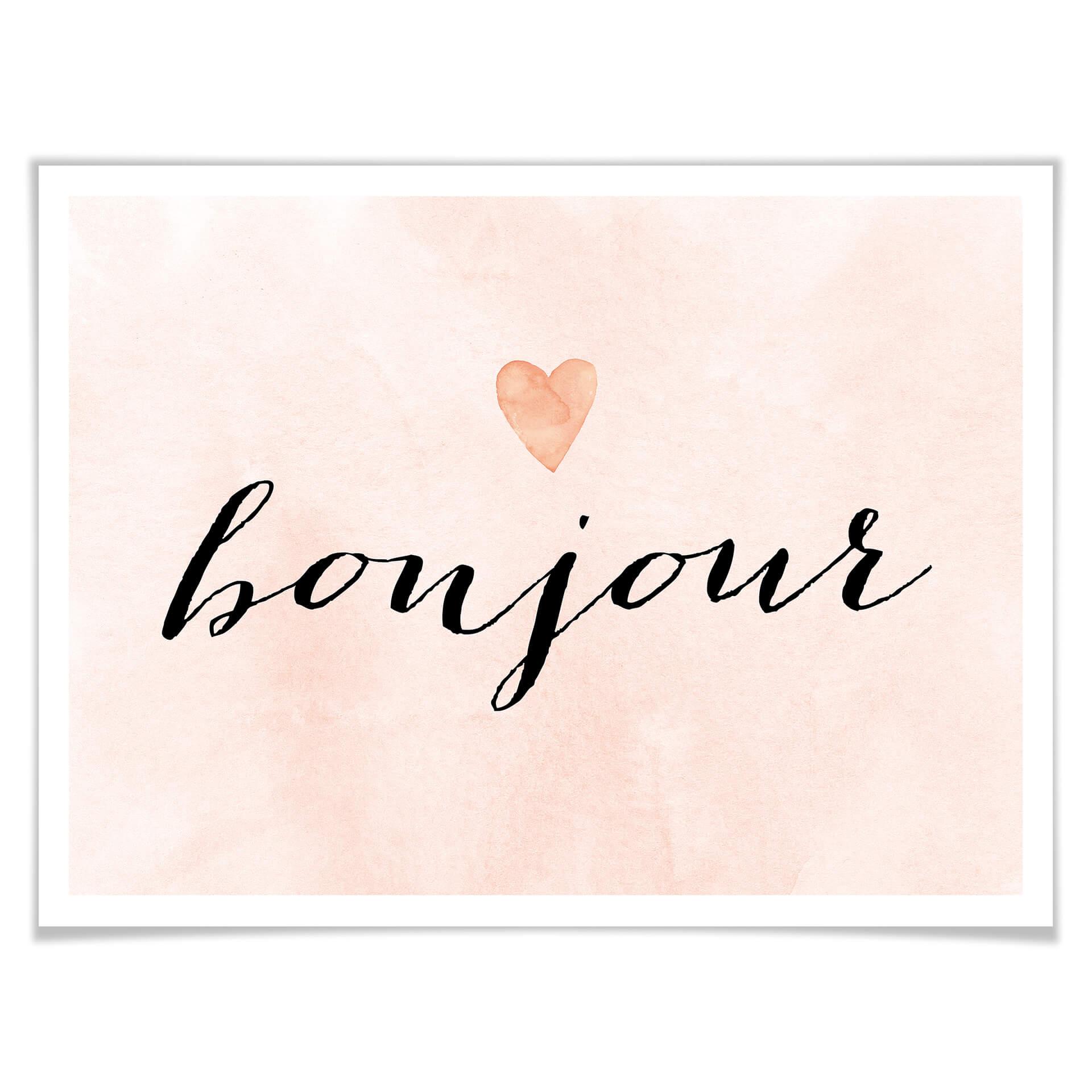Poster Confetti & Cream - Bonjour